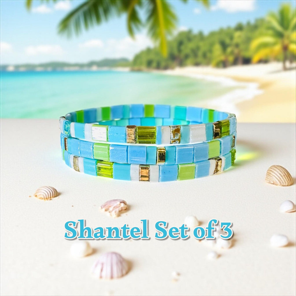 Tila Glass Bead Bracelet Set/3 - Shantel