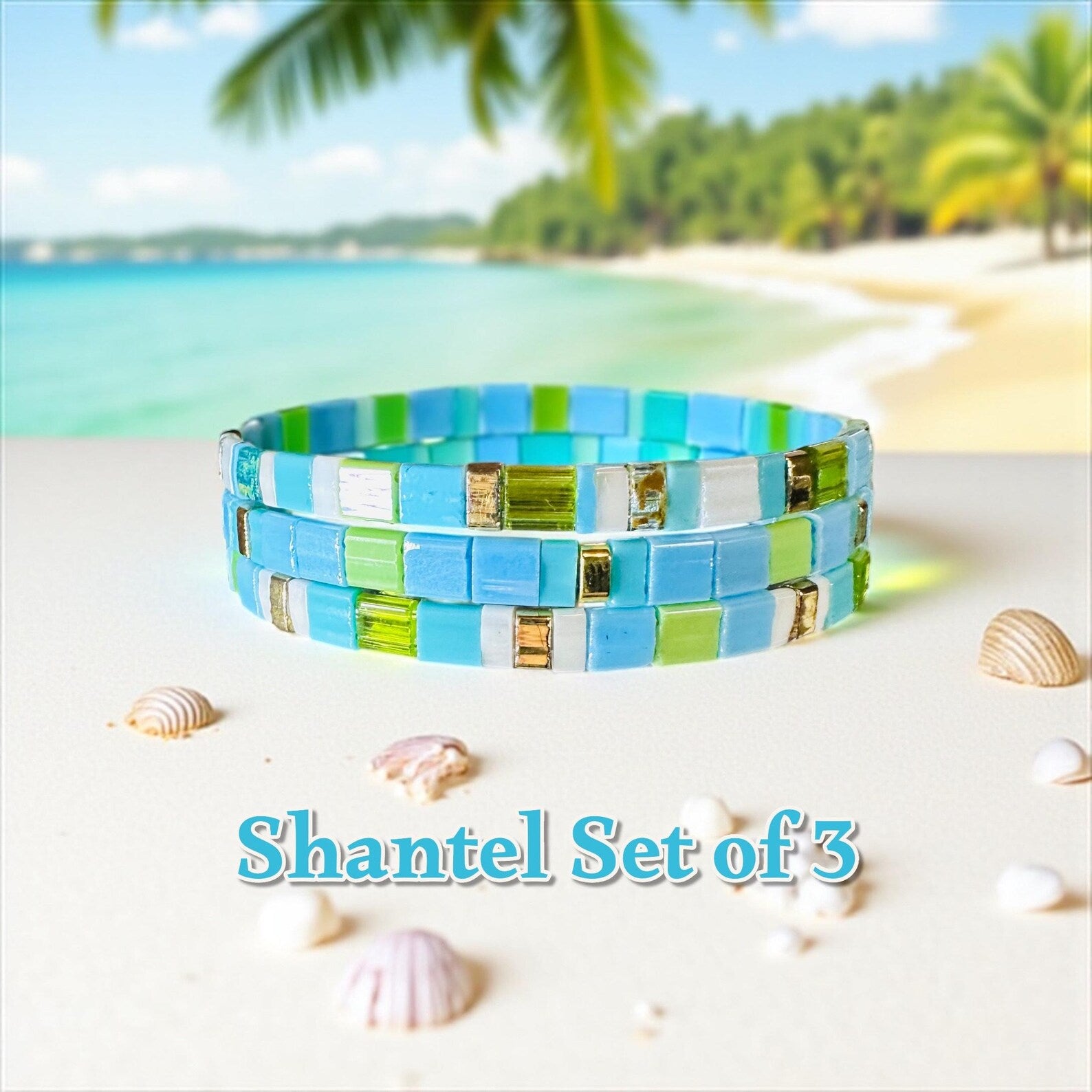 Tila Glass Bead Bracelet Set/3 - Shantel