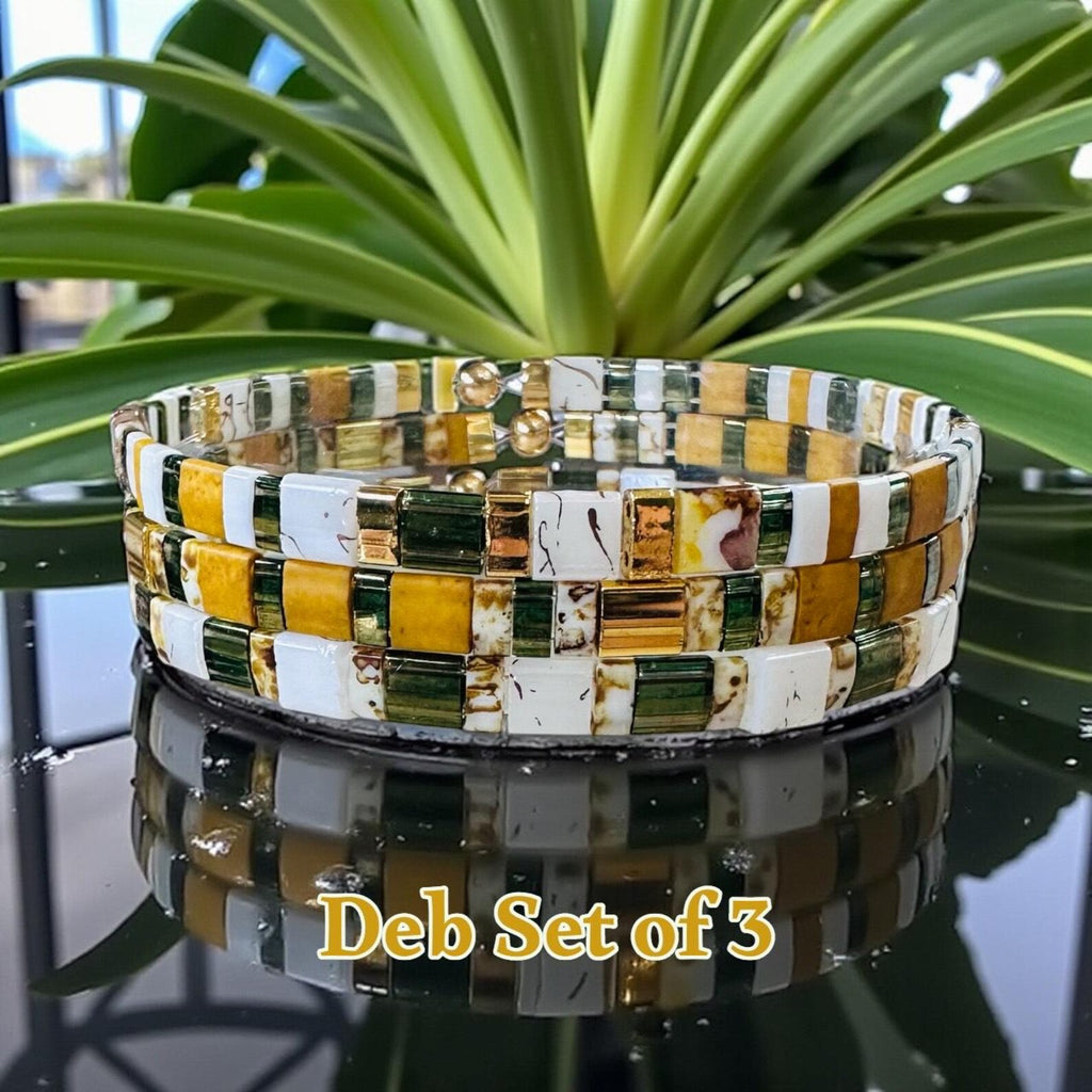 Tila Glass Bead Bracelet Set/3 - Deb