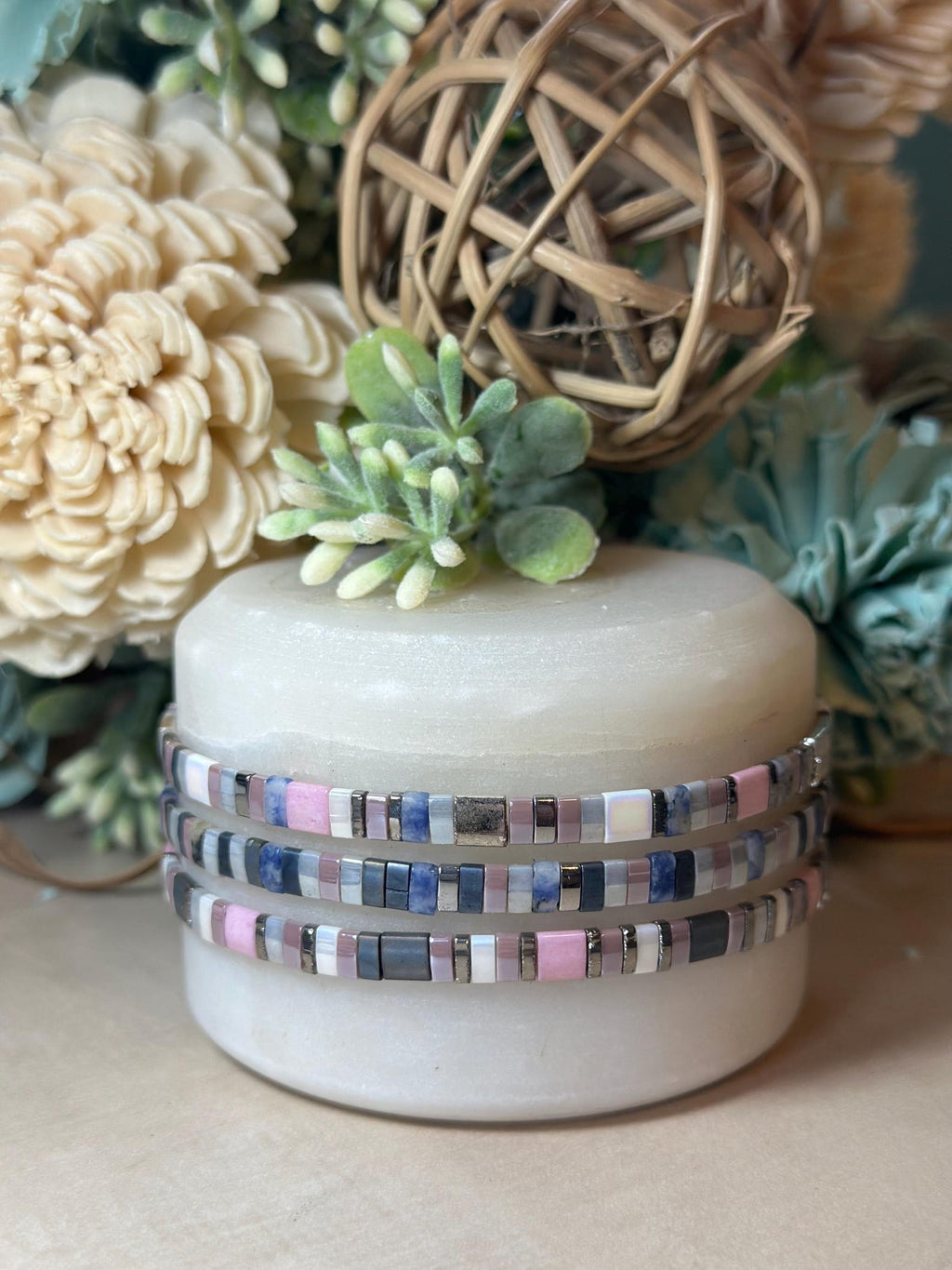 Tila Glass Bead Bracelet Set/3 - Sarah