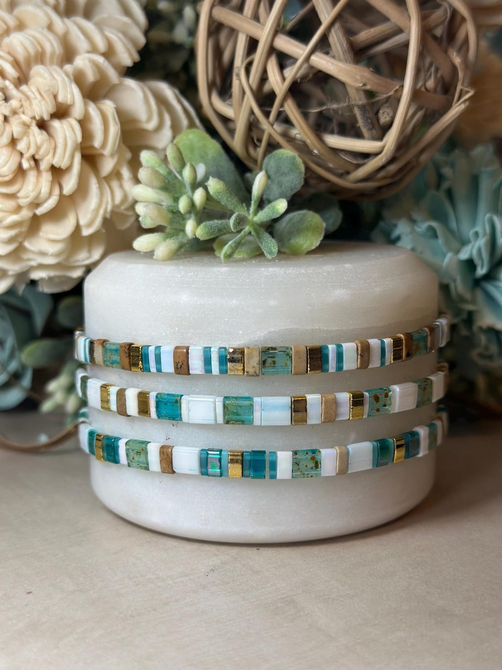 Tila Glass Bead Bracelet Set/3 - Lucy