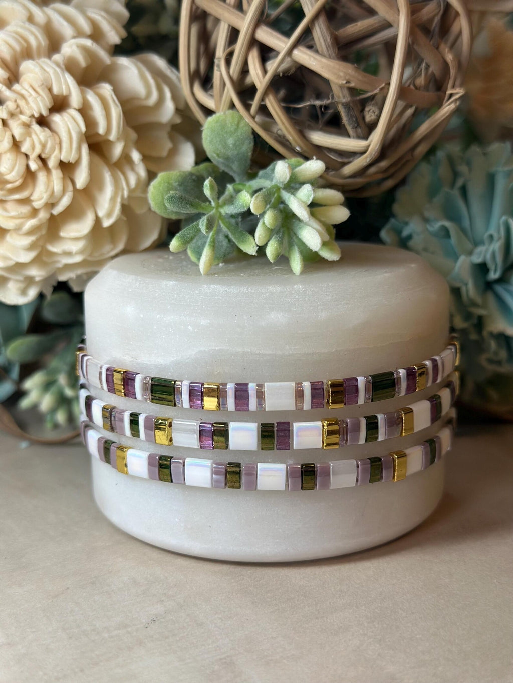 Tila Glass Bead Bracelet Set/3 - Katie