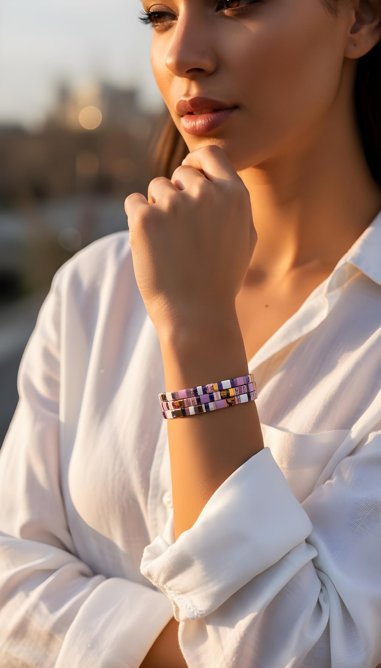 Tila Glass Bead Bracelet Set/3 - Josephine