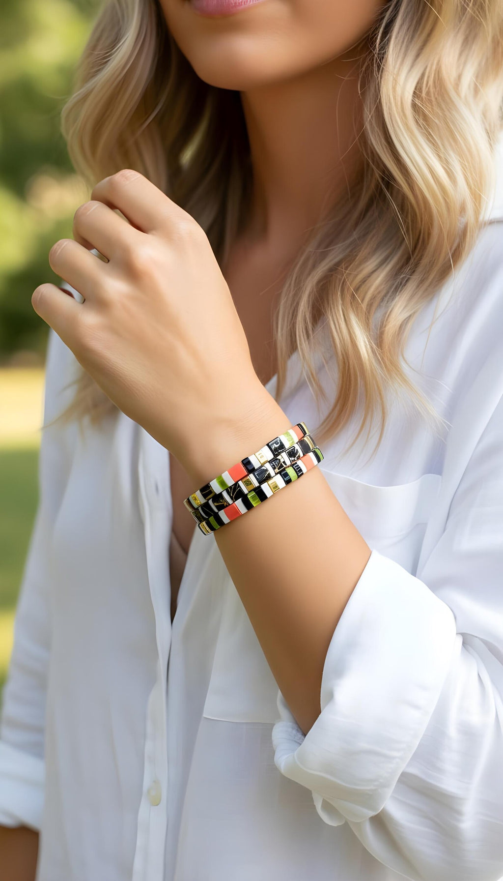 Tila Glass Bead Bracelet Set/3- Angela