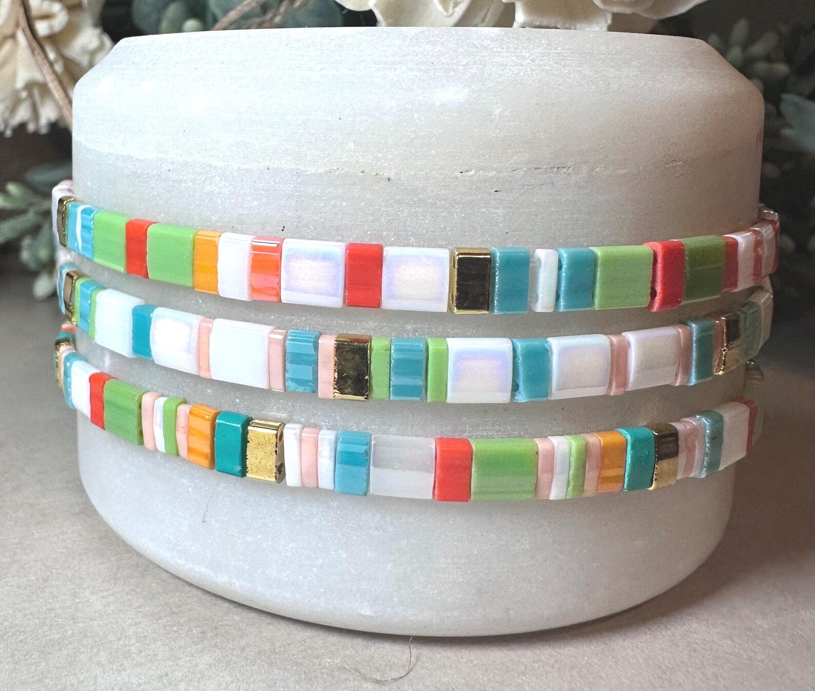 Tila Glass Bead Bracelet Set/3 -Arianna