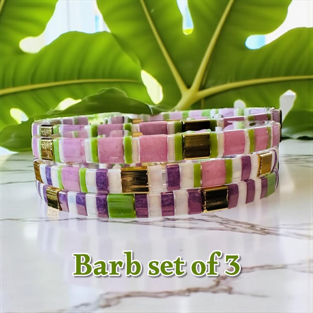 Tila Glass Bead Bracelet Set/3 - Barb