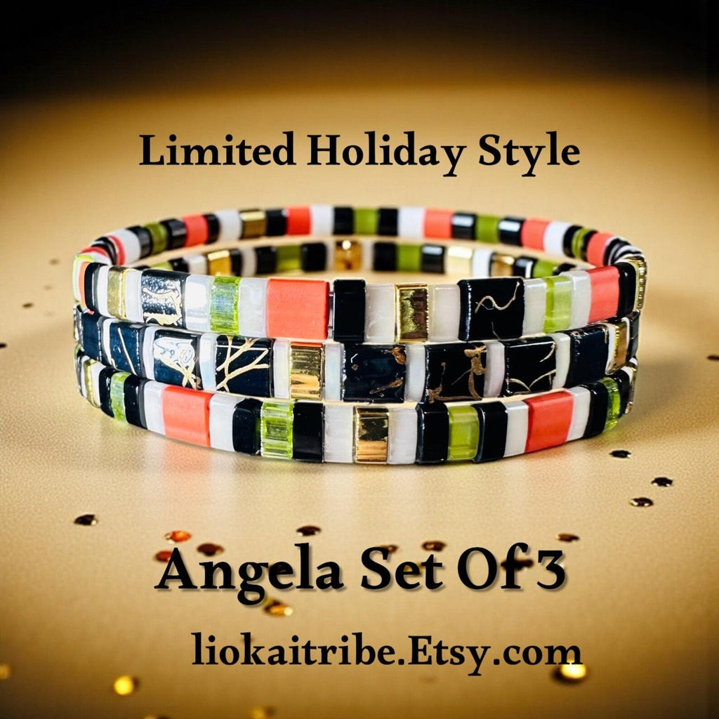 Tila Glass Bead Bracelet Set/3- Angela