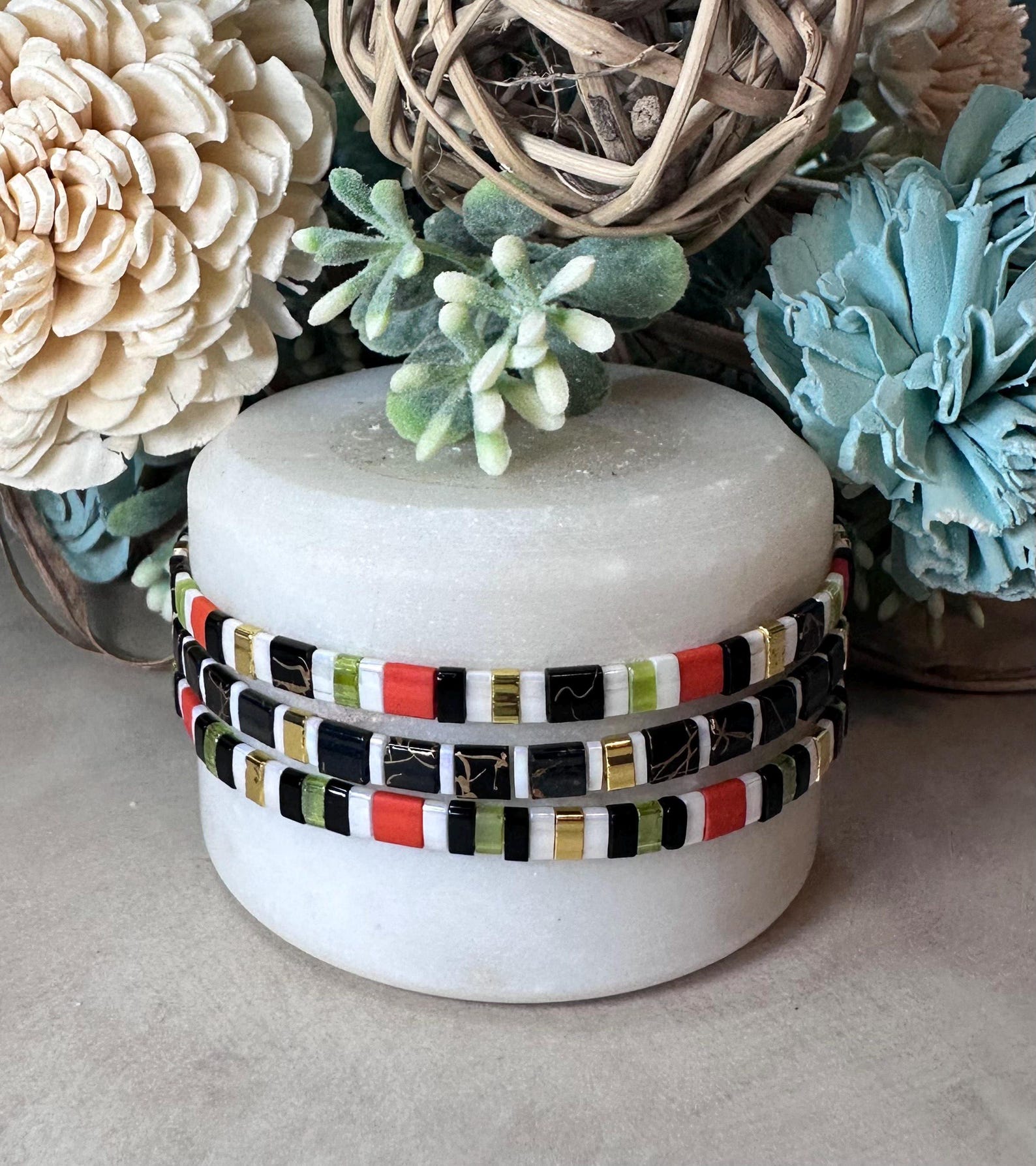 Tila Glass Bead Bracelet Set/3- Angela