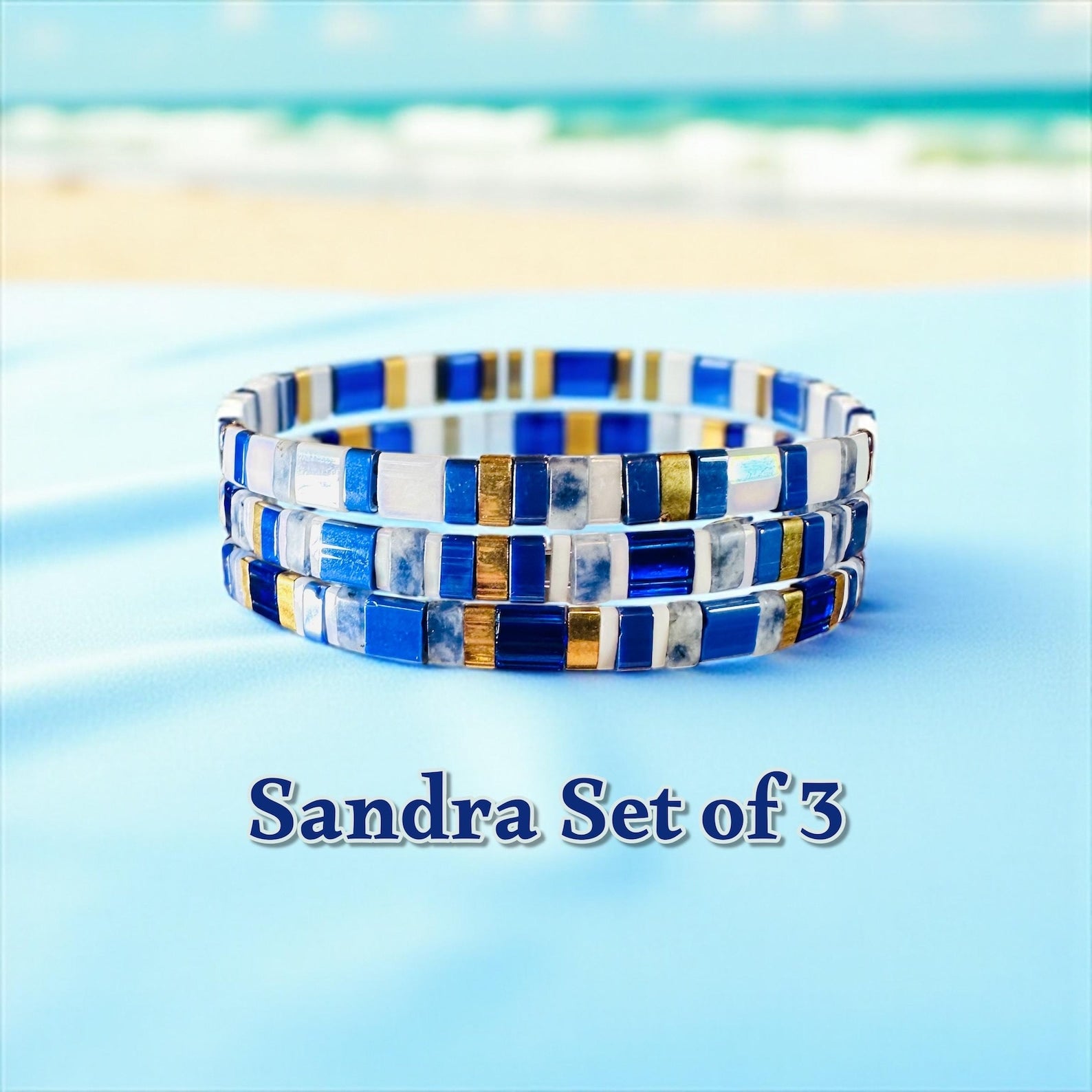 Tila Glass Bead Bracelet Set/3 - Sandra