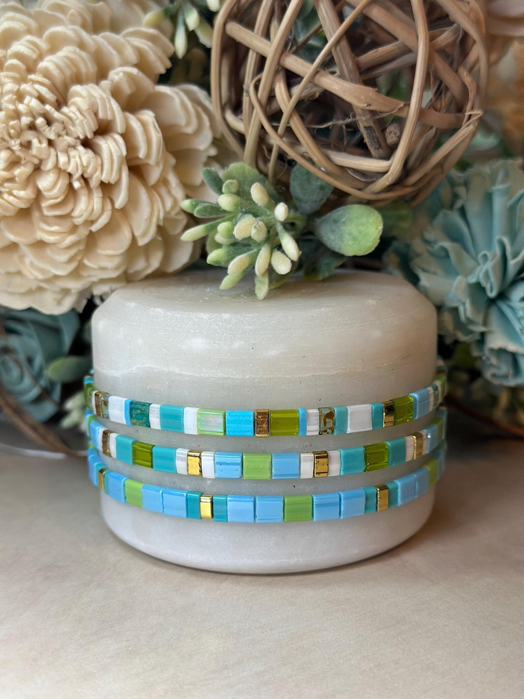 Tila Glass Bead Bracelet Set/3 - Shantel