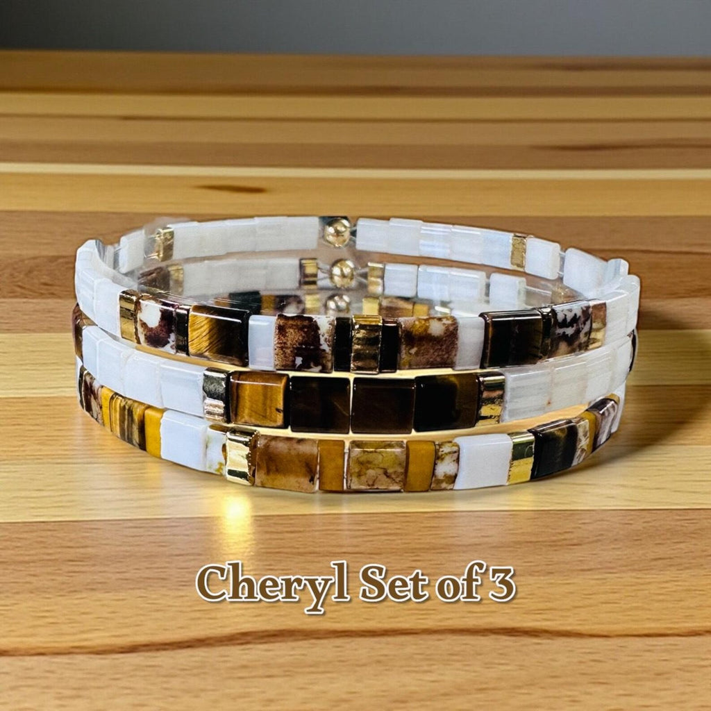 Tila Glass Bead Bracelet Set/3 - Cheryl