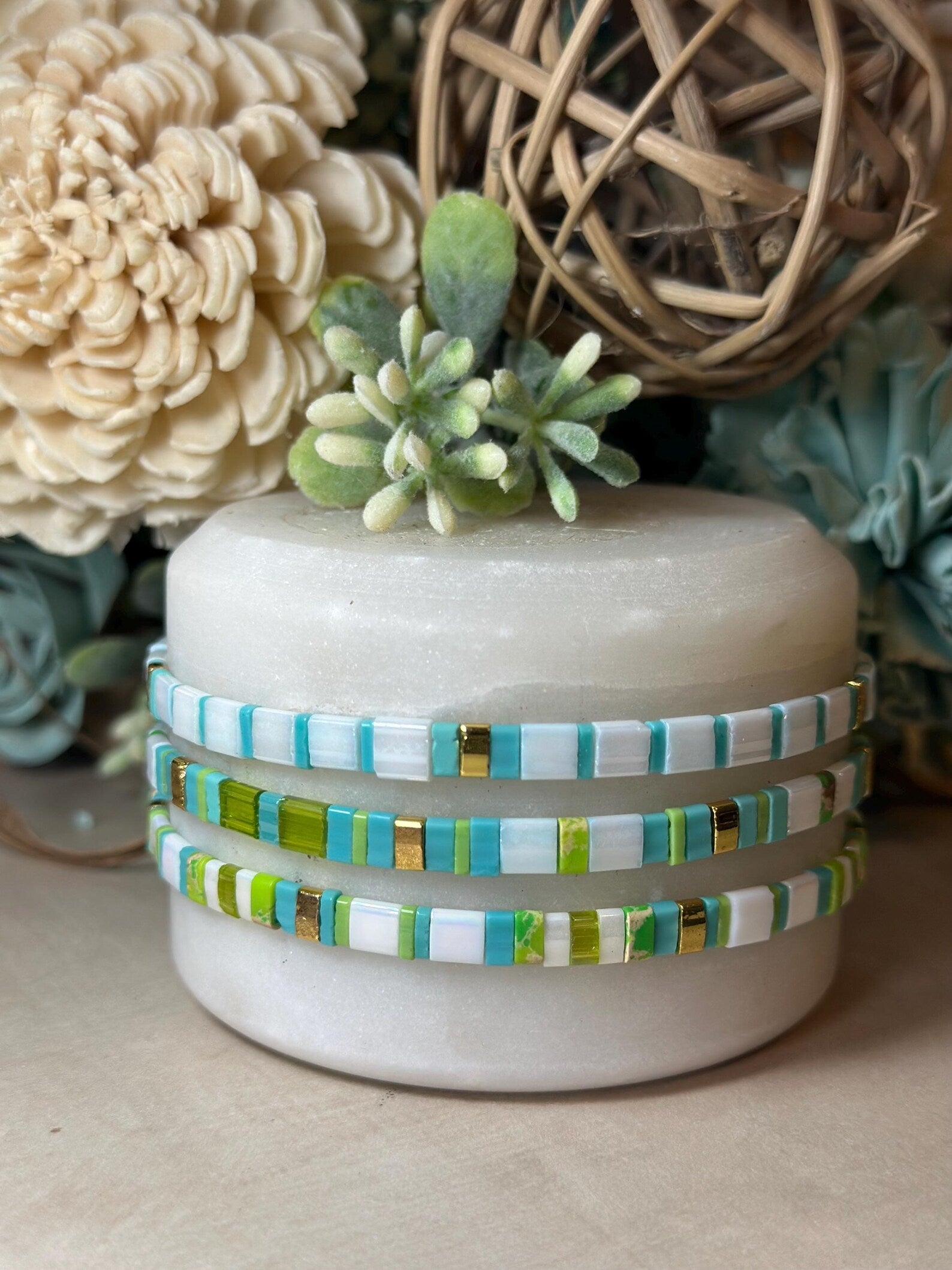 Tila Glass Bead Bracelet Set/3 - Karen