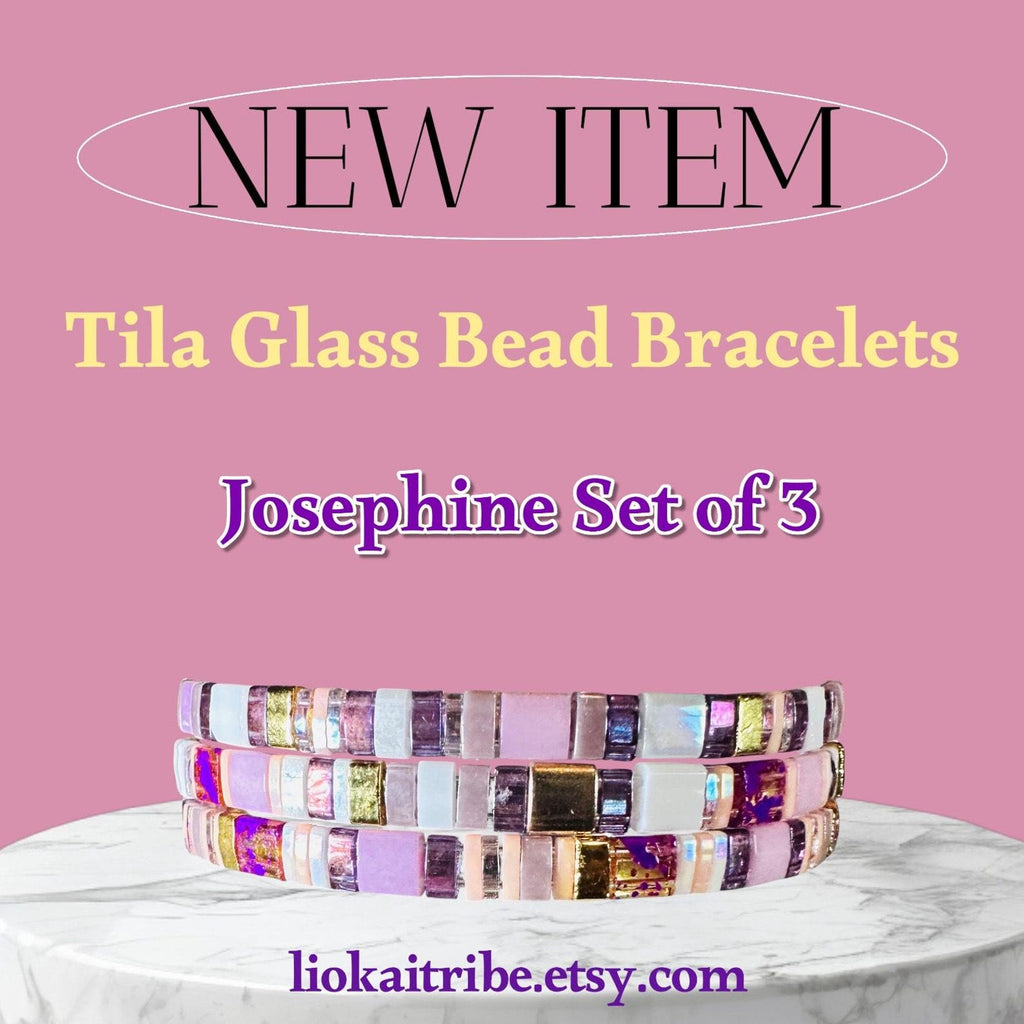 Tila Glass Bead Bracelet Set/3 - Josephine