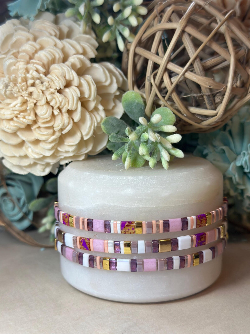 Tila Glass Bead Bracelet Set/3 - Josephine