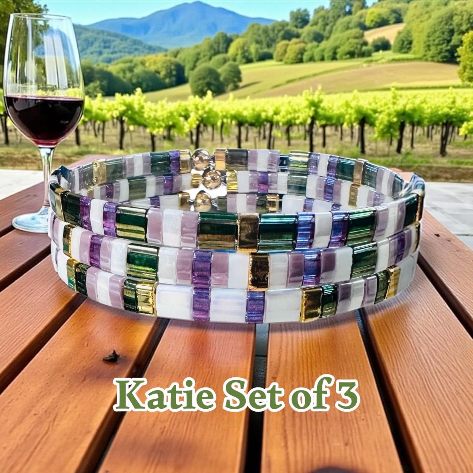 Tila Glass Bead Bracelet Set/3 - Katie