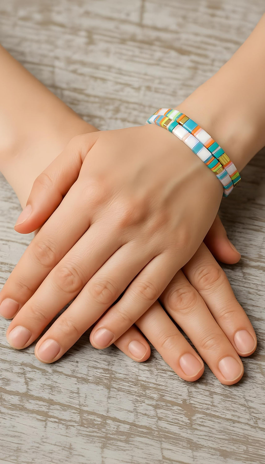 Tila Glass Bead Bracelets - Set/ 2