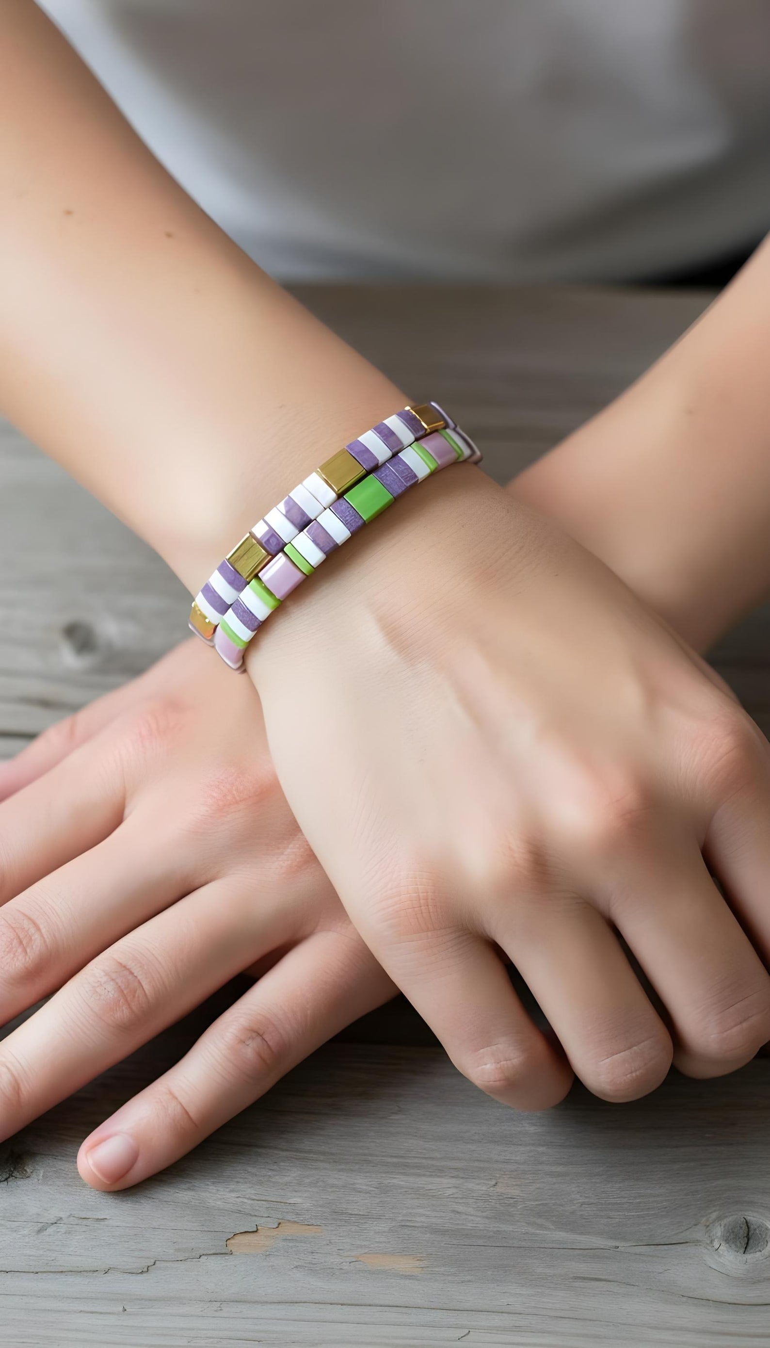 Tila Glass Bead Bracelets - Set/ 2
