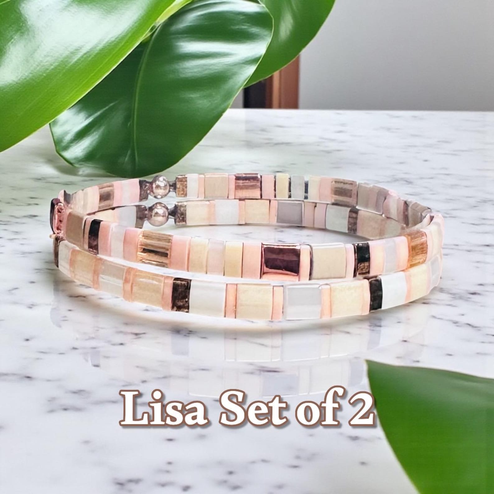 Tila Glass Bead Bracelets - Set/ 2