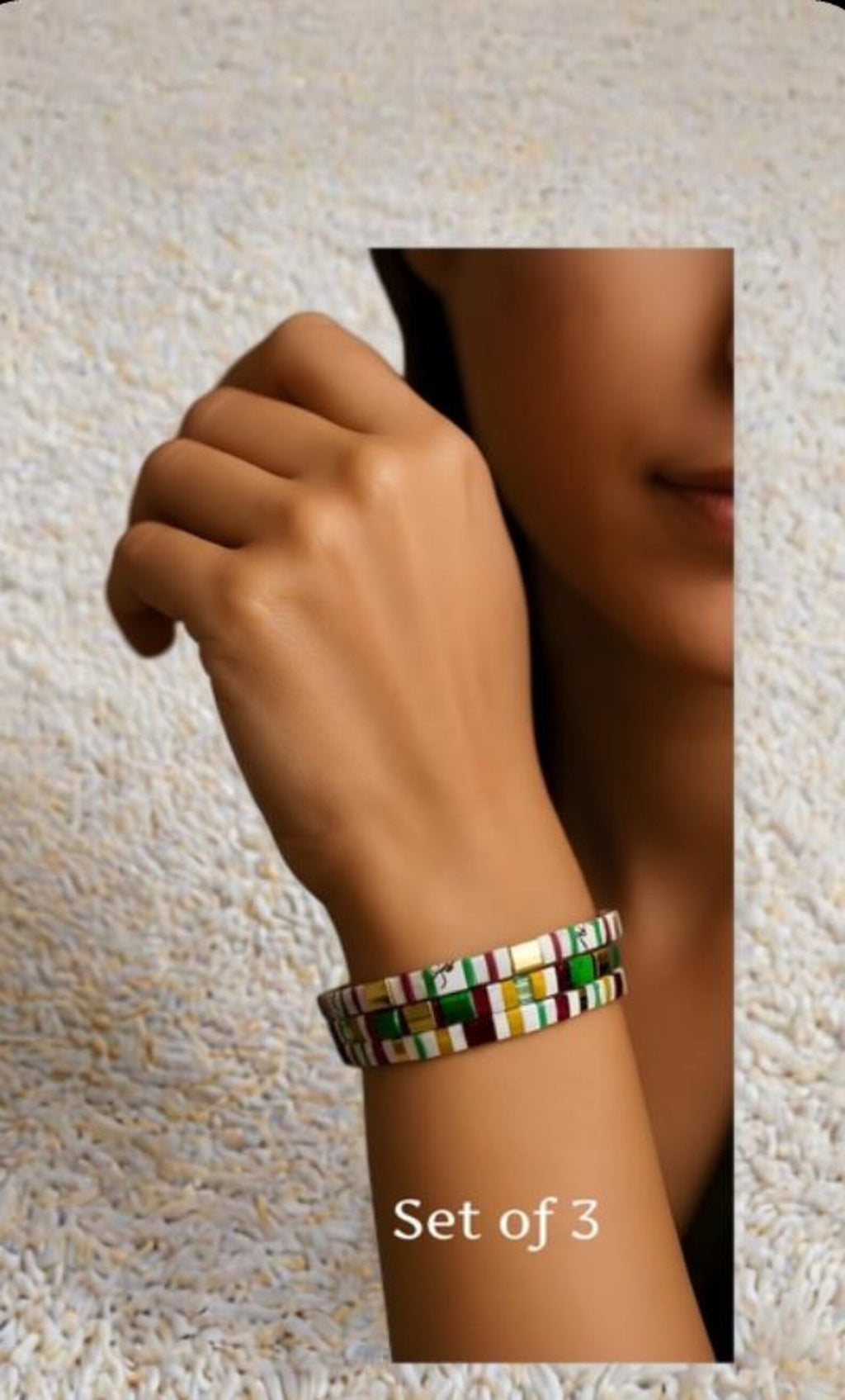 Tila Glass Bead Bracelet Set/3 - Sheri