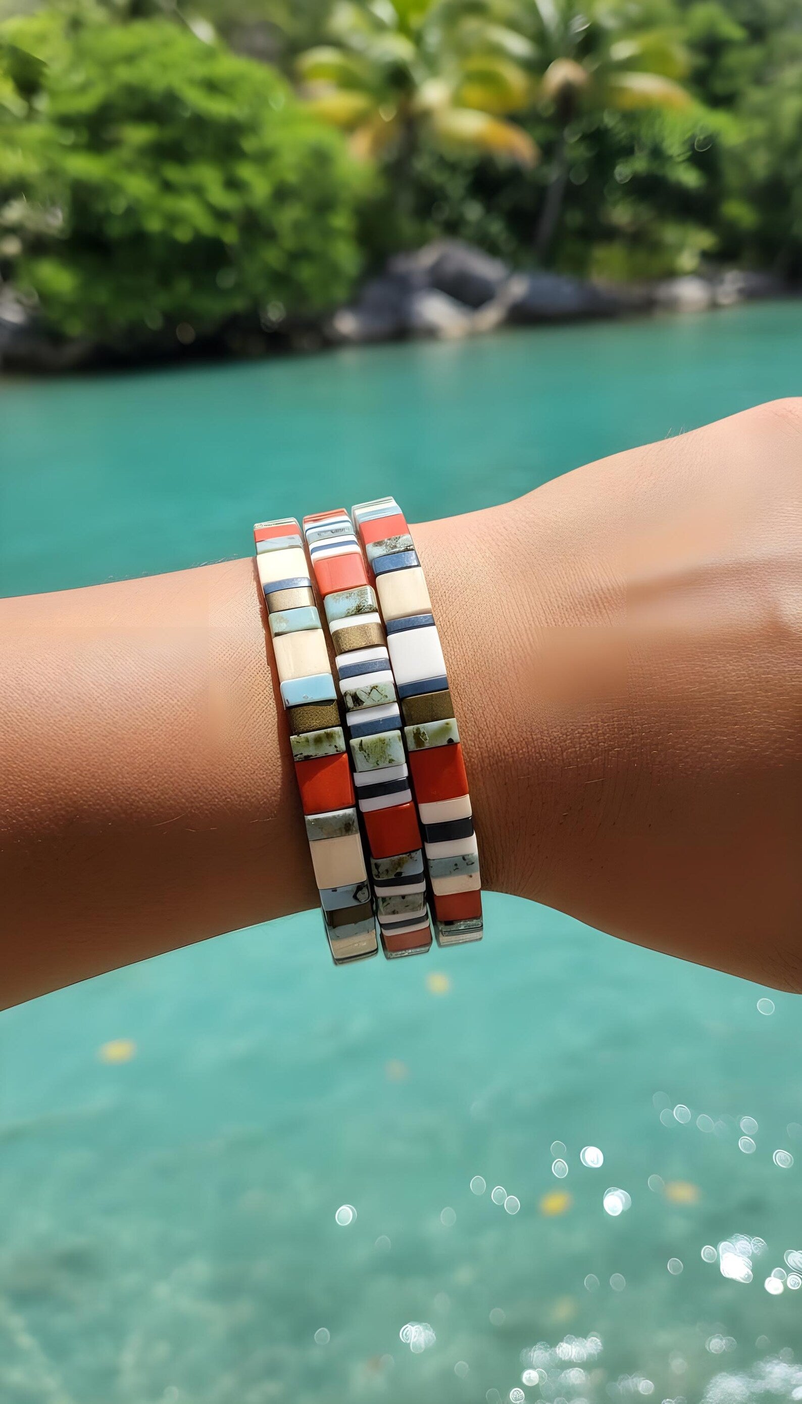 Tila Glass Bead Bracelets Set/3 - Suzi