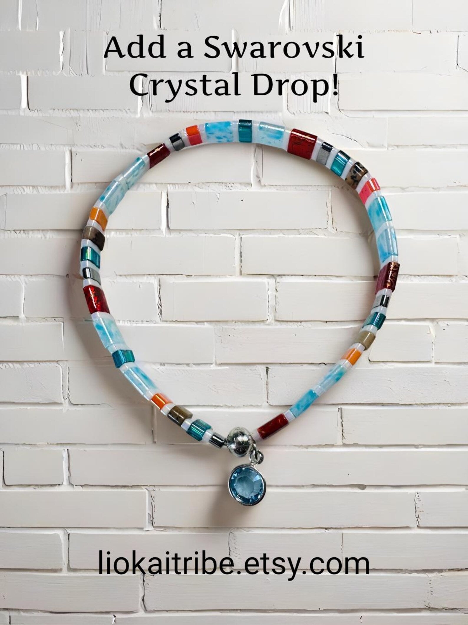Add a Drop -Swarovski Channel Set Crystal in Yellow Gold or Silver Finish