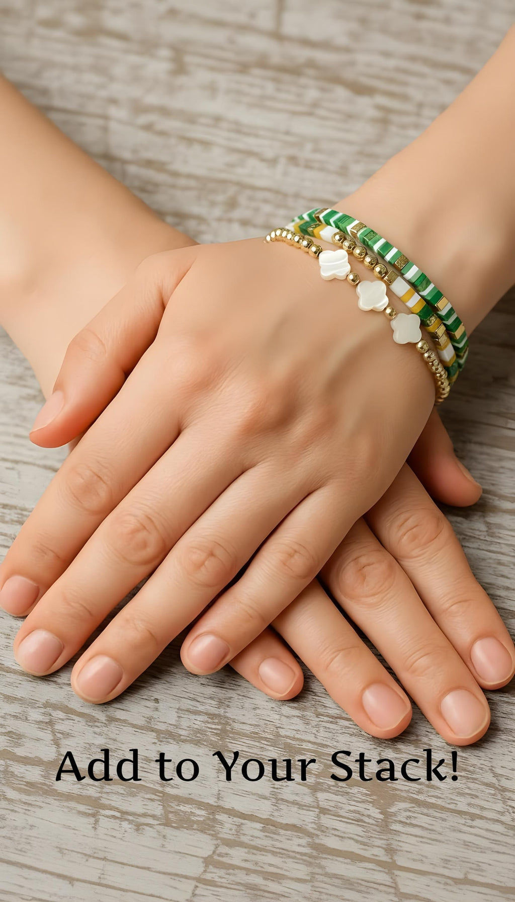 Mother of Pearl Bead Bracelet - Vivian