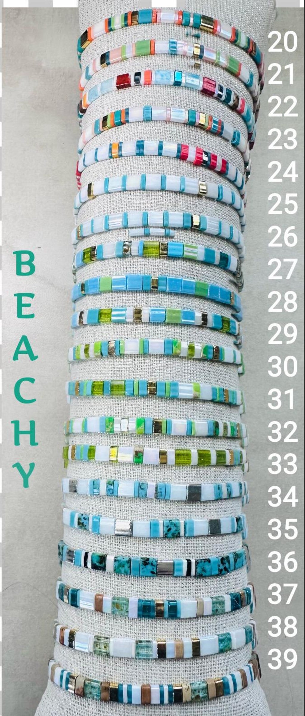 Tila Glass Bead Bracelet - Single Bracelet A' la Carte