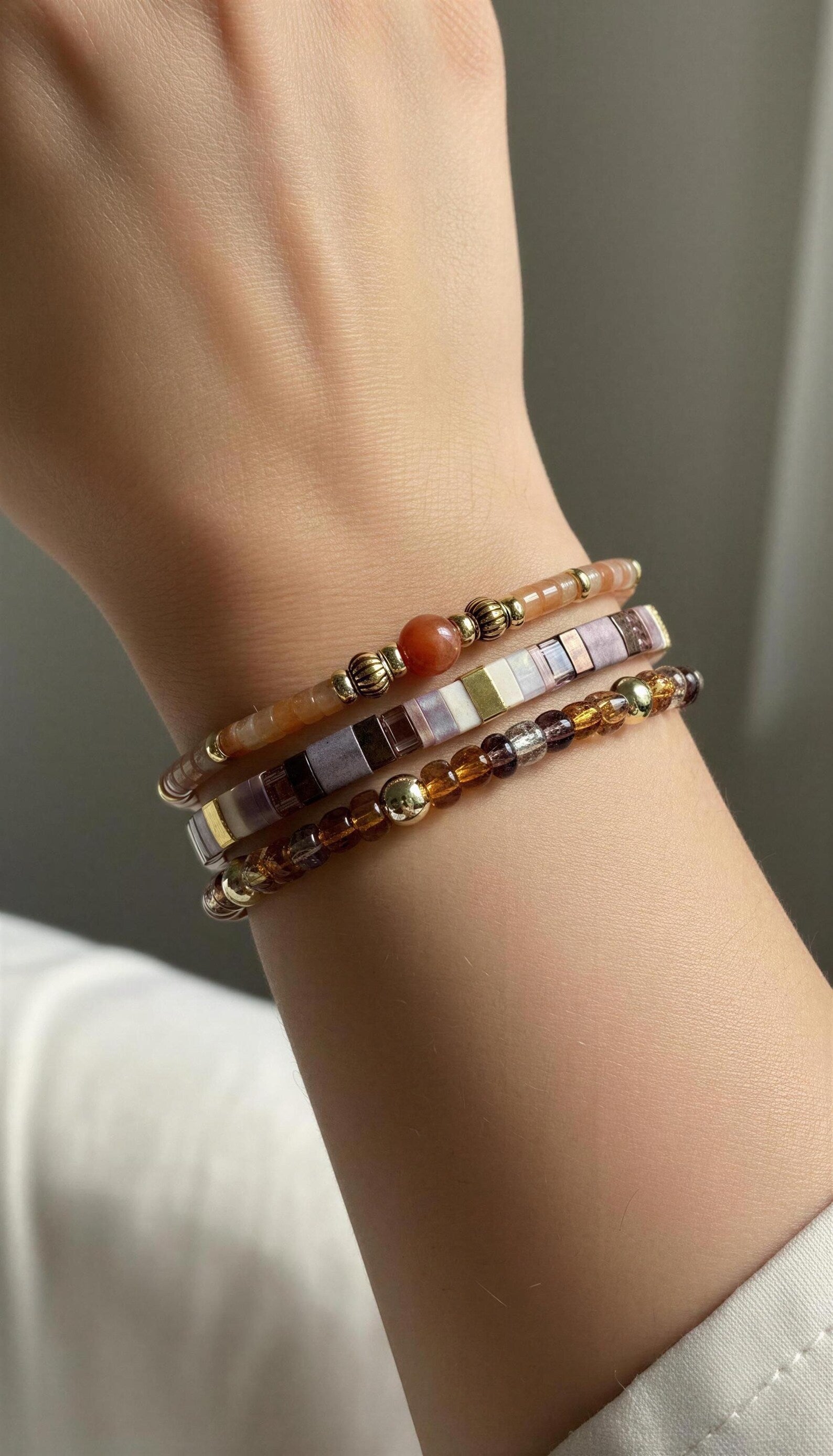 Mixed Bracelet Stack of 3 - Chelsey