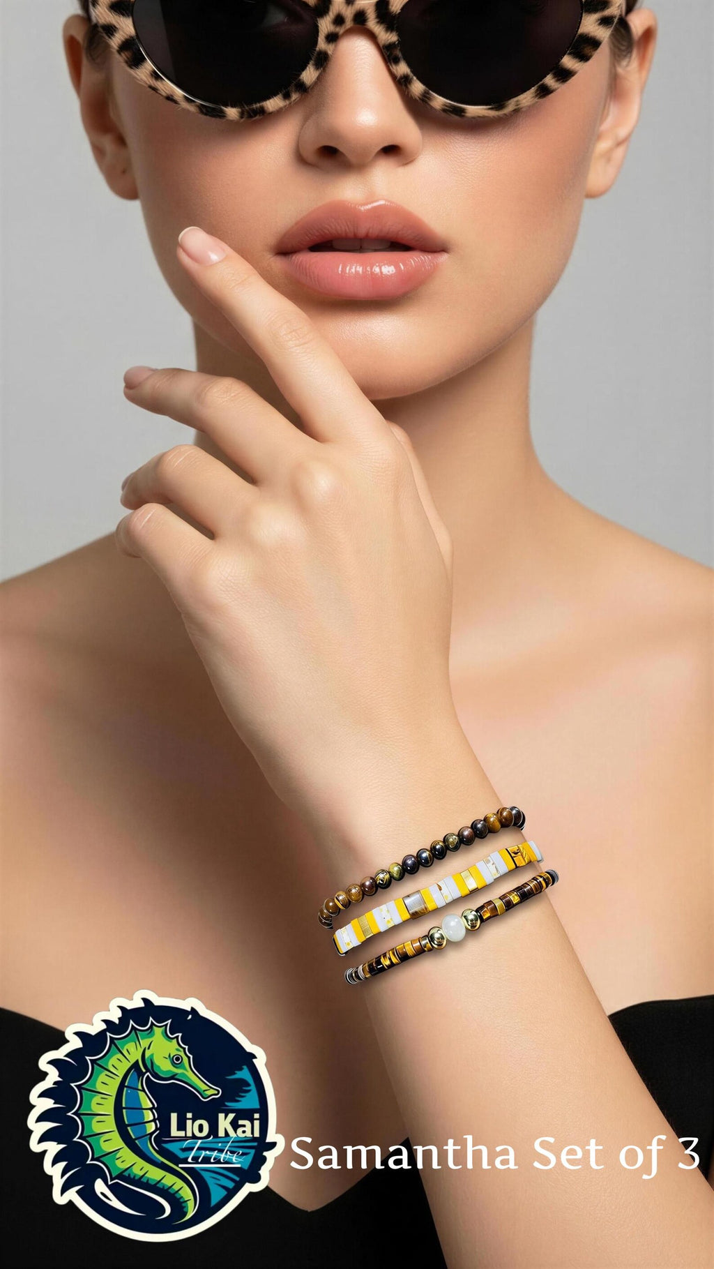 Mixed Bracelet Stack of 3 - Samantha