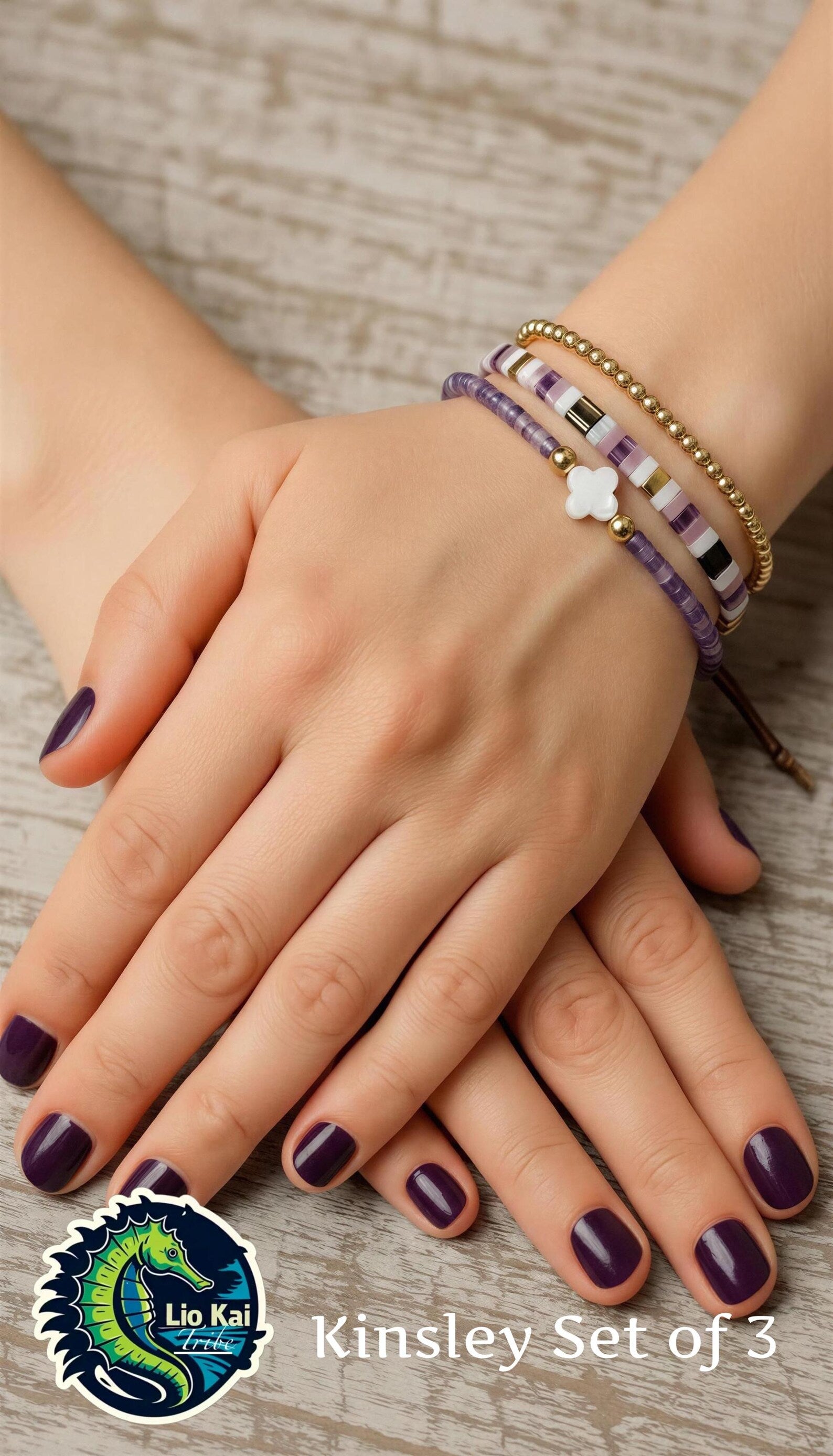 Mixed Bracelet Stack of 3 - Kinsley