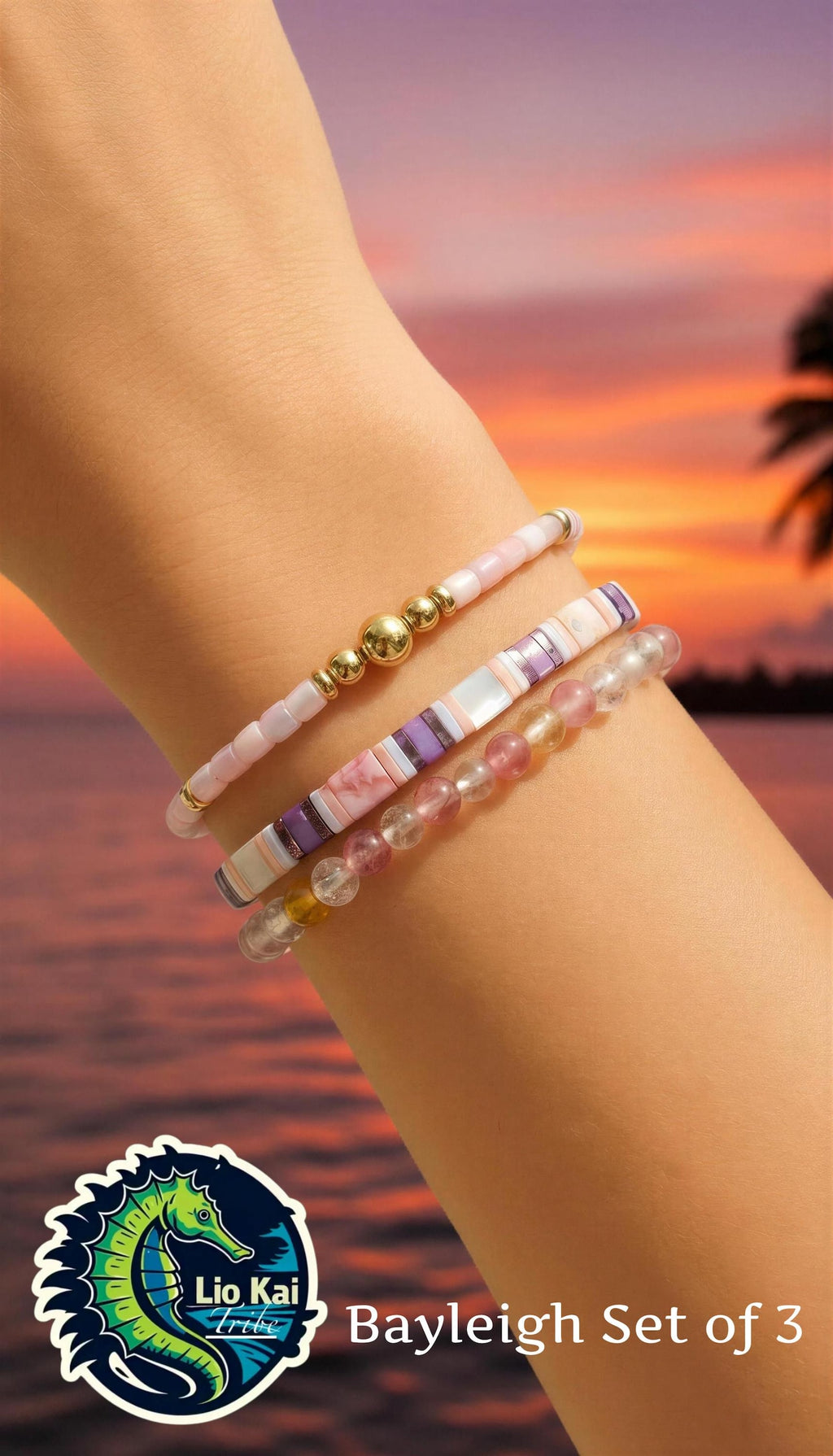 Mixed Bracelet Stack of 3 - Bayliegh