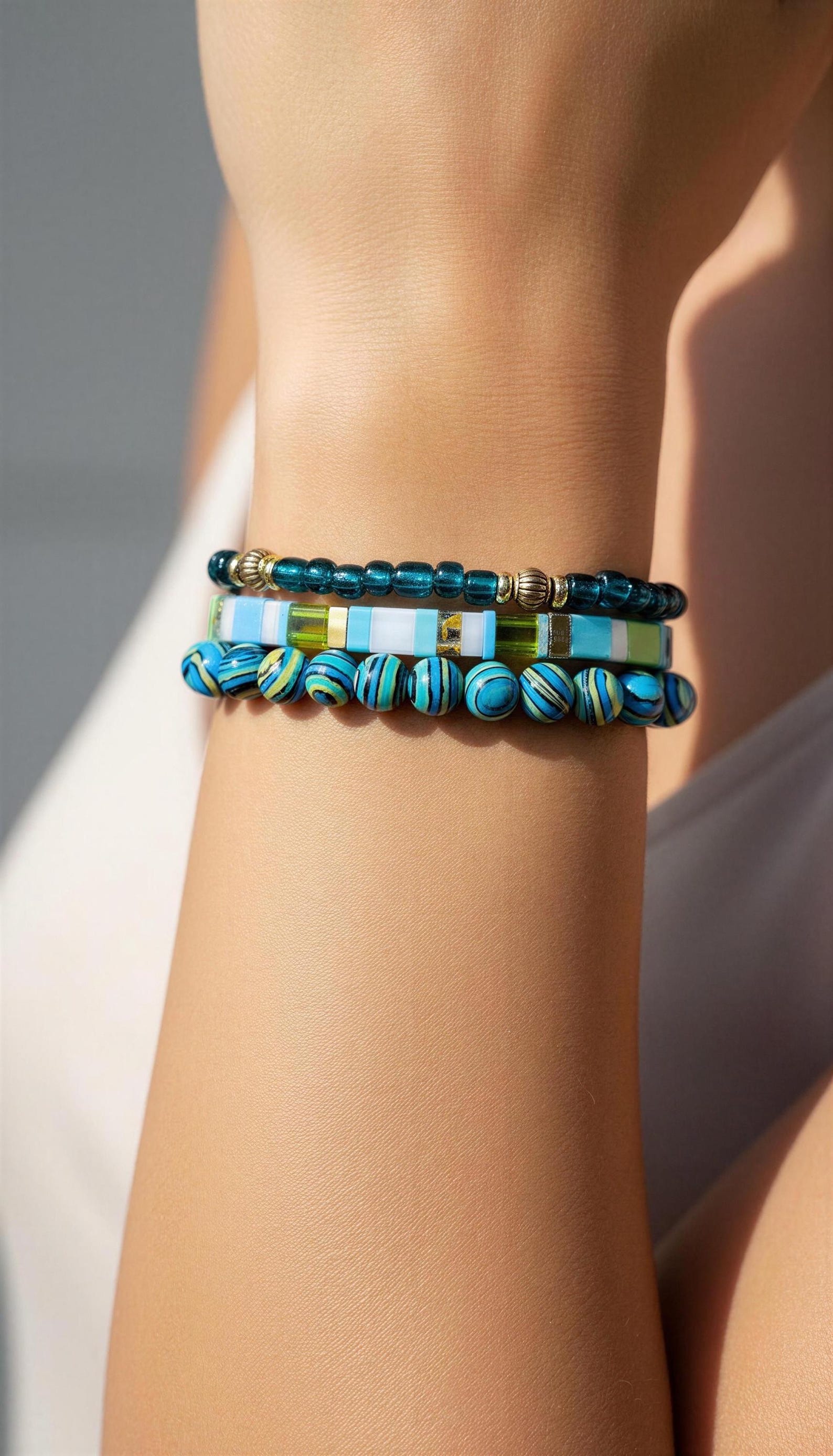 Mixed Bracelet Stack of 3 - Layla