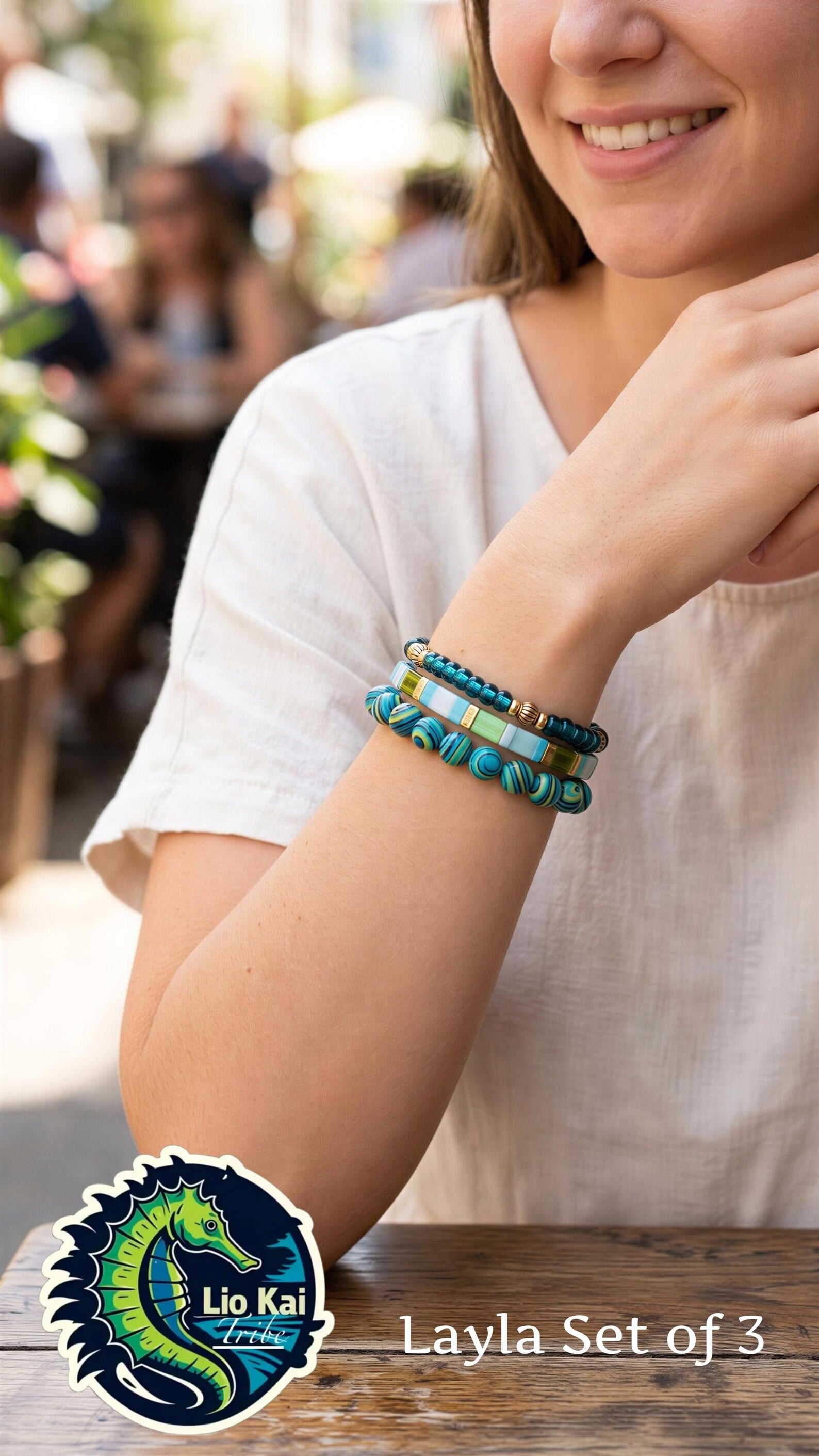Mixed Bracelet Stack of 3 - Layla