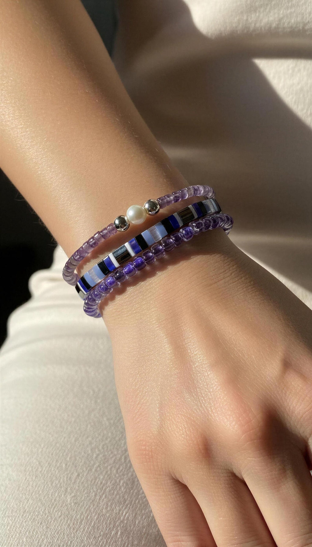 Mixed Bracelet Stack of 3 - Tegan