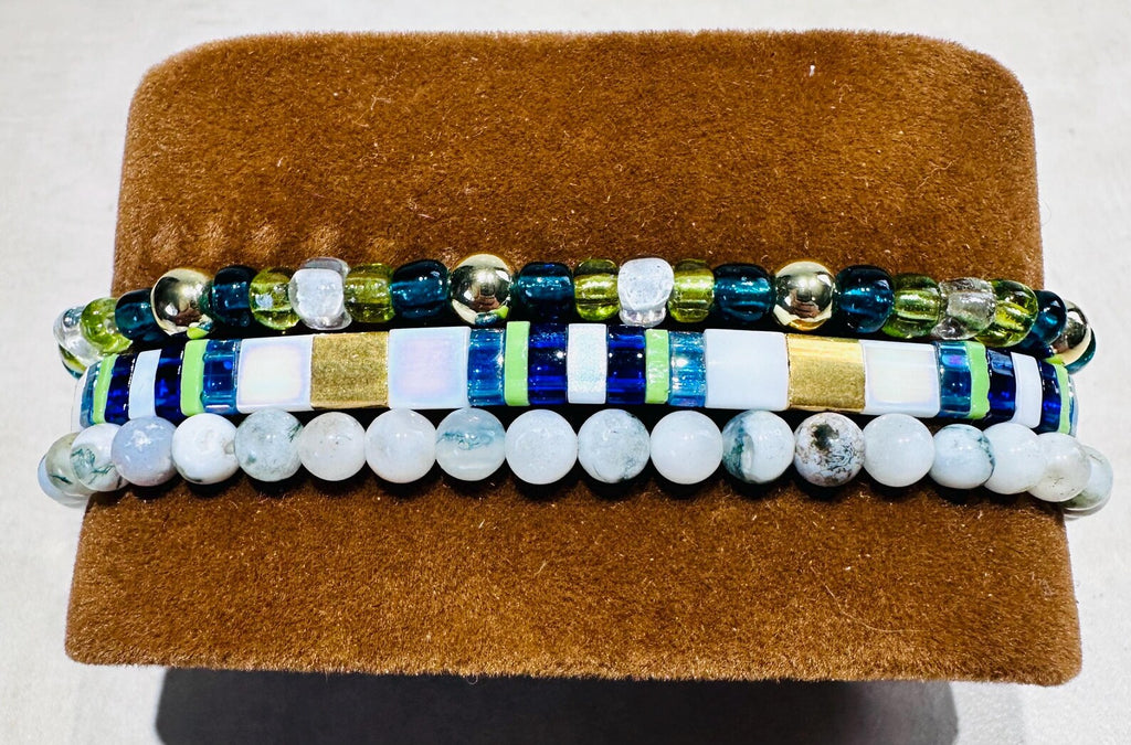 Mixed Bracelet Stack of 3 - Jenna
