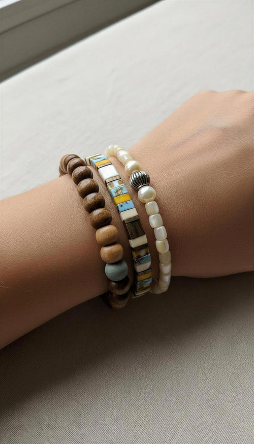 Mixed Bracelet Stack of 3 - Geneva