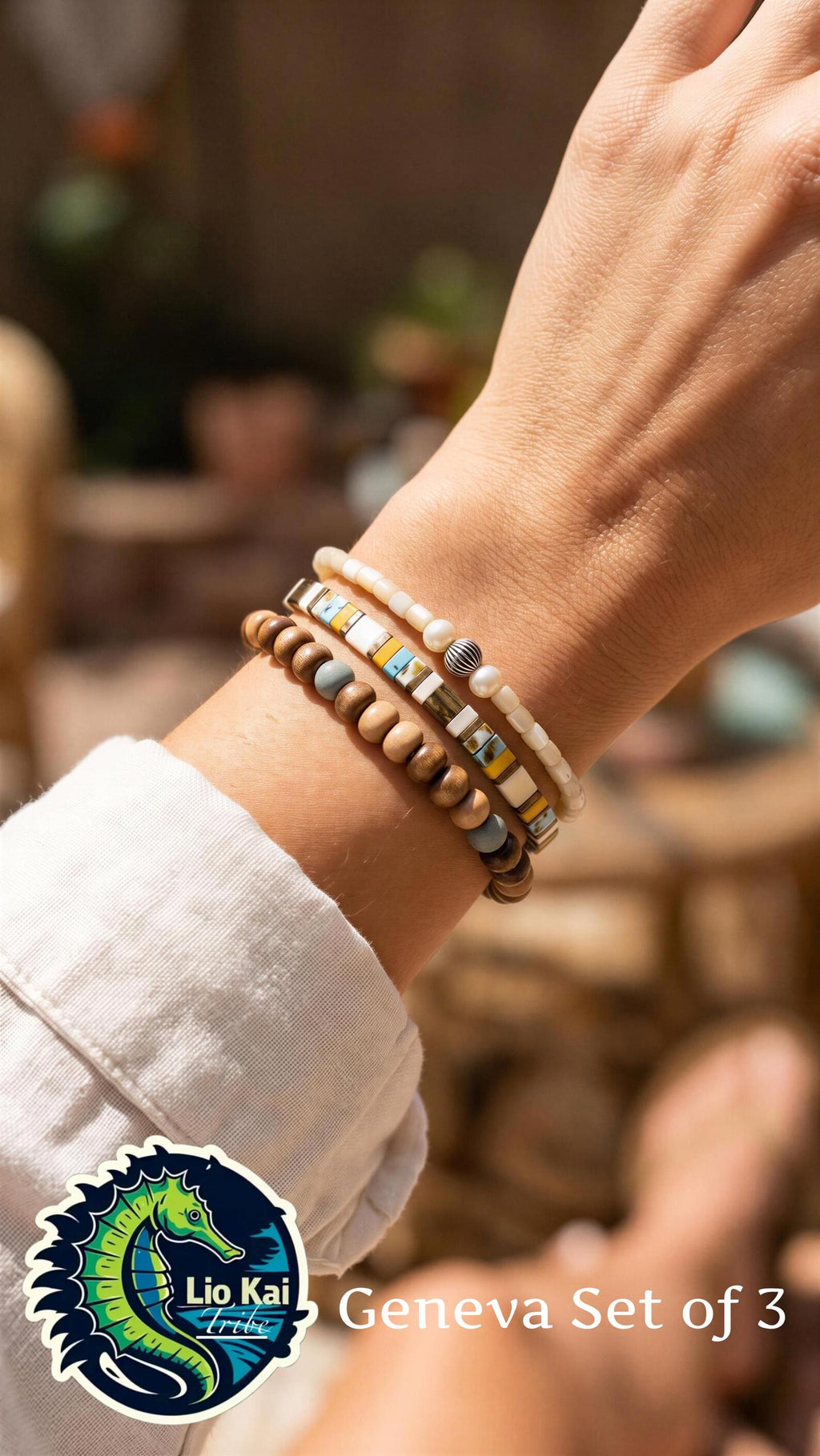 Mixed Bracelet Stack of 3 - Geneva