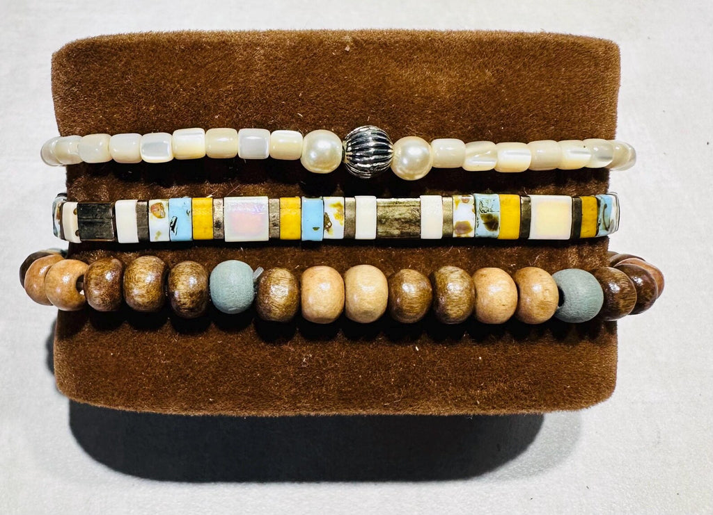 Mixed Bracelet Stack of 3 - Geneva