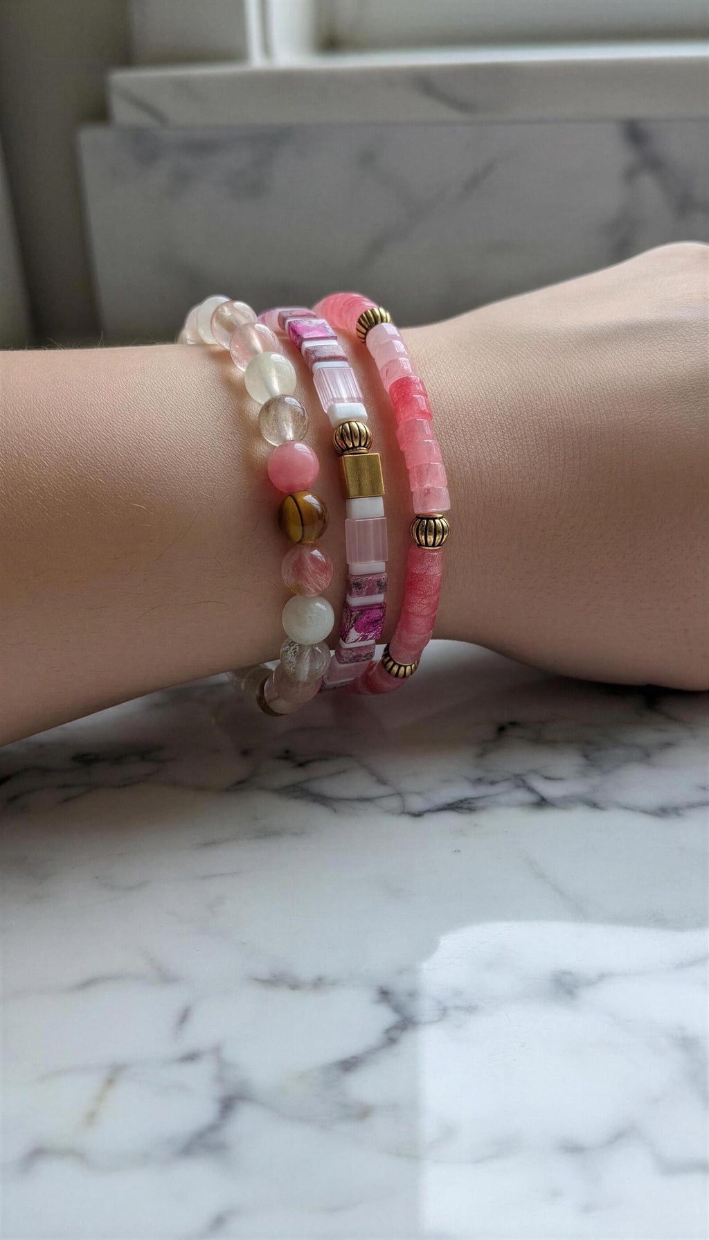 Mixed Bracelet Stack of 3 - Brianna