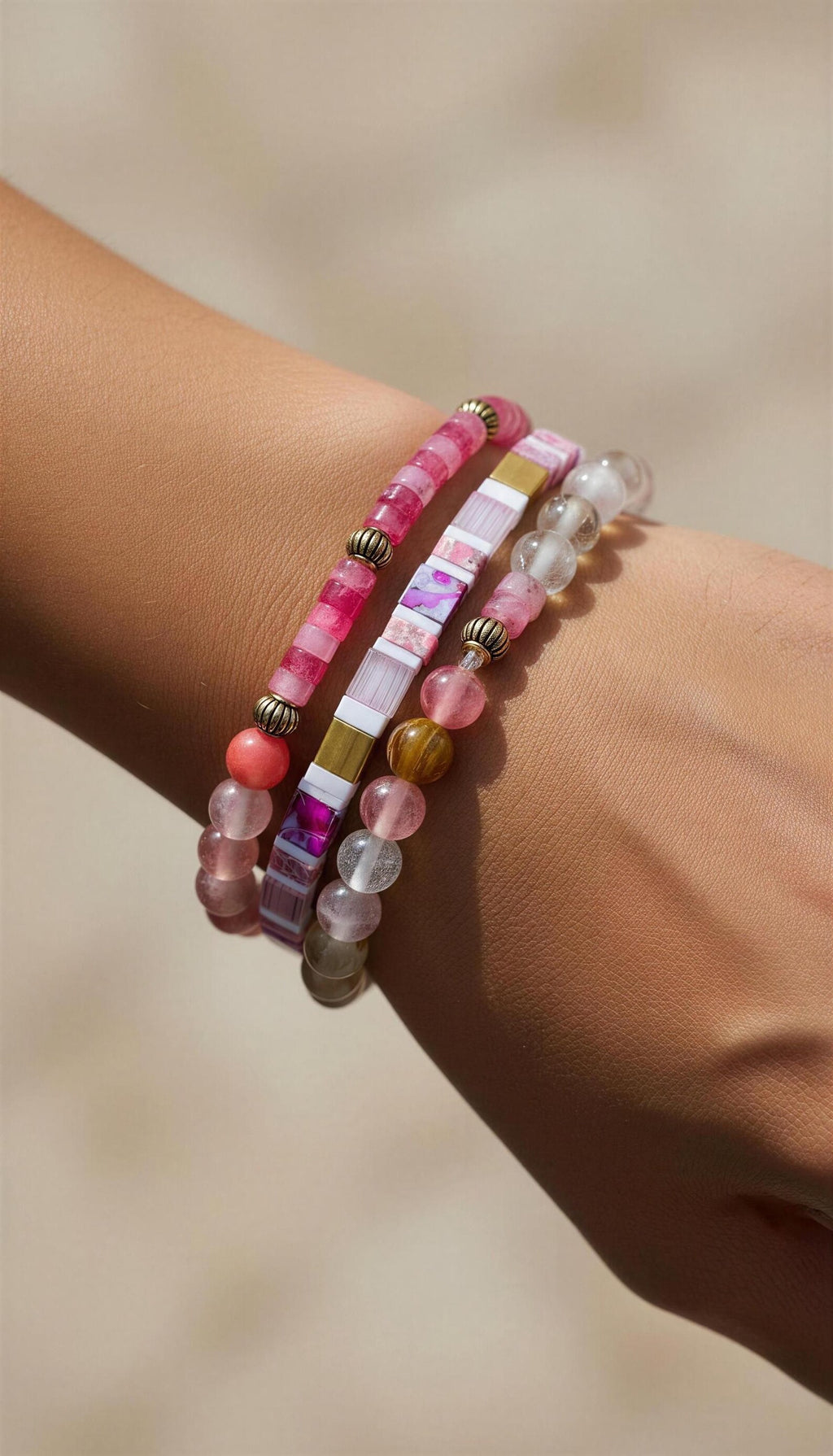 Mixed Bracelet Stack of 3 - Brianna