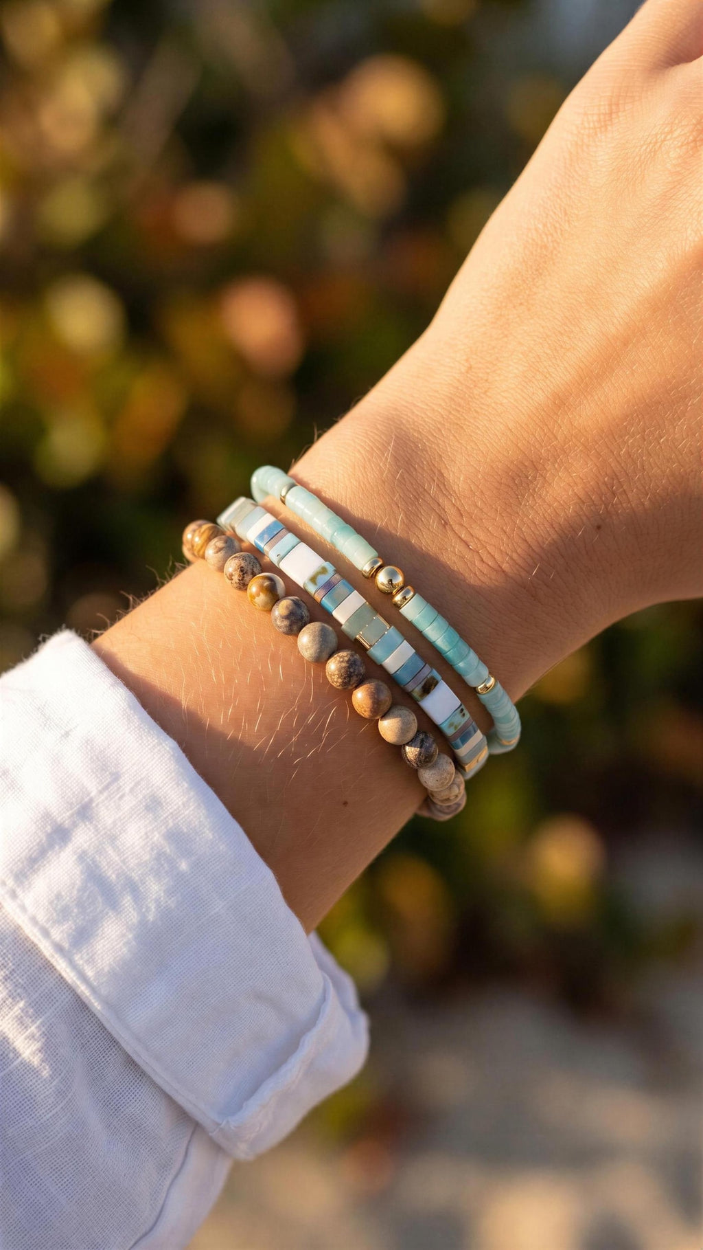 Mixed Bracelet Stack of 3 - Natasha