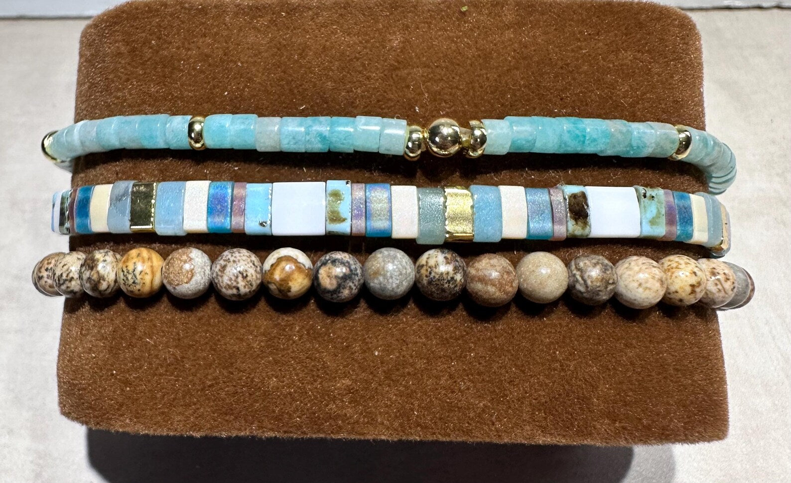 Mixed Bracelet Stack of 3 - Natasha
