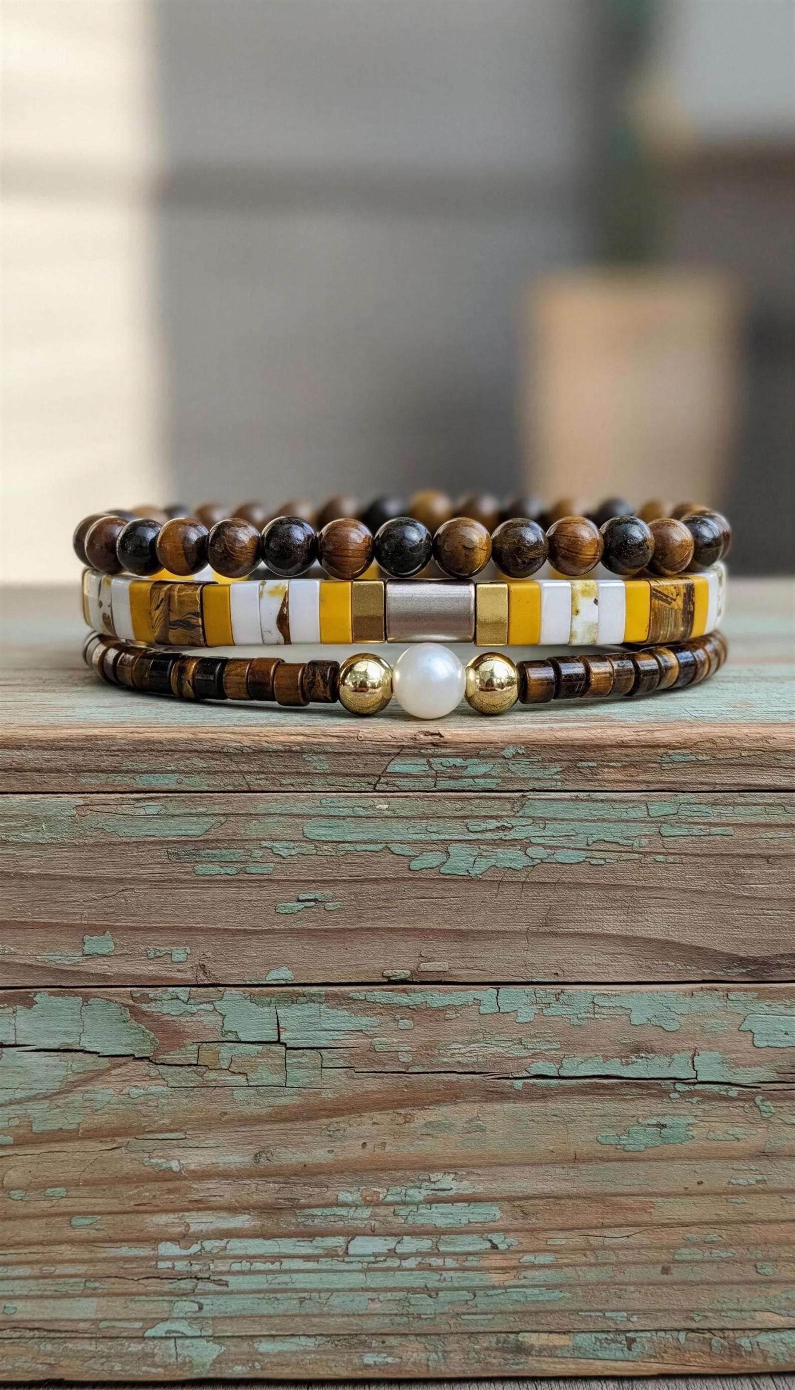Mixed Bracelet Stack of 3 - Samantha