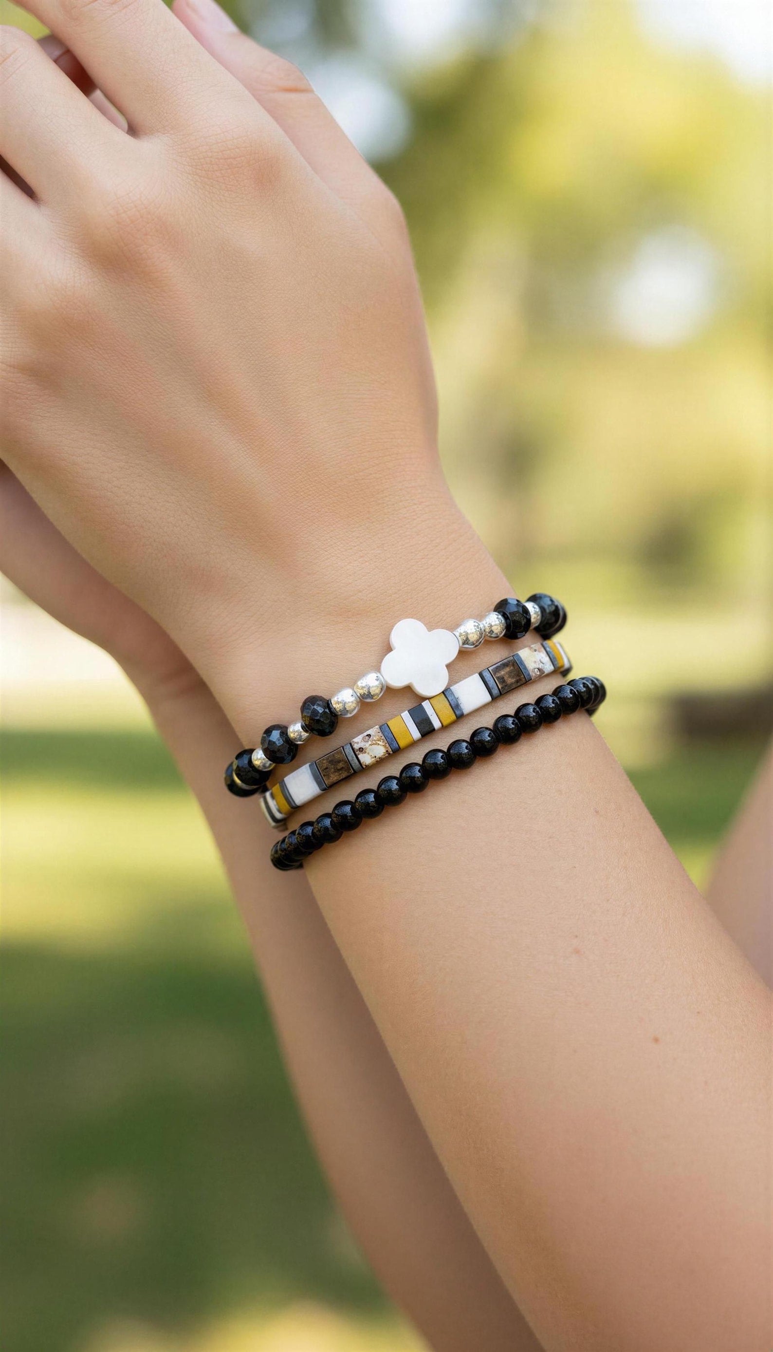 Mixed Bracelet Stack of 3 - Victoria