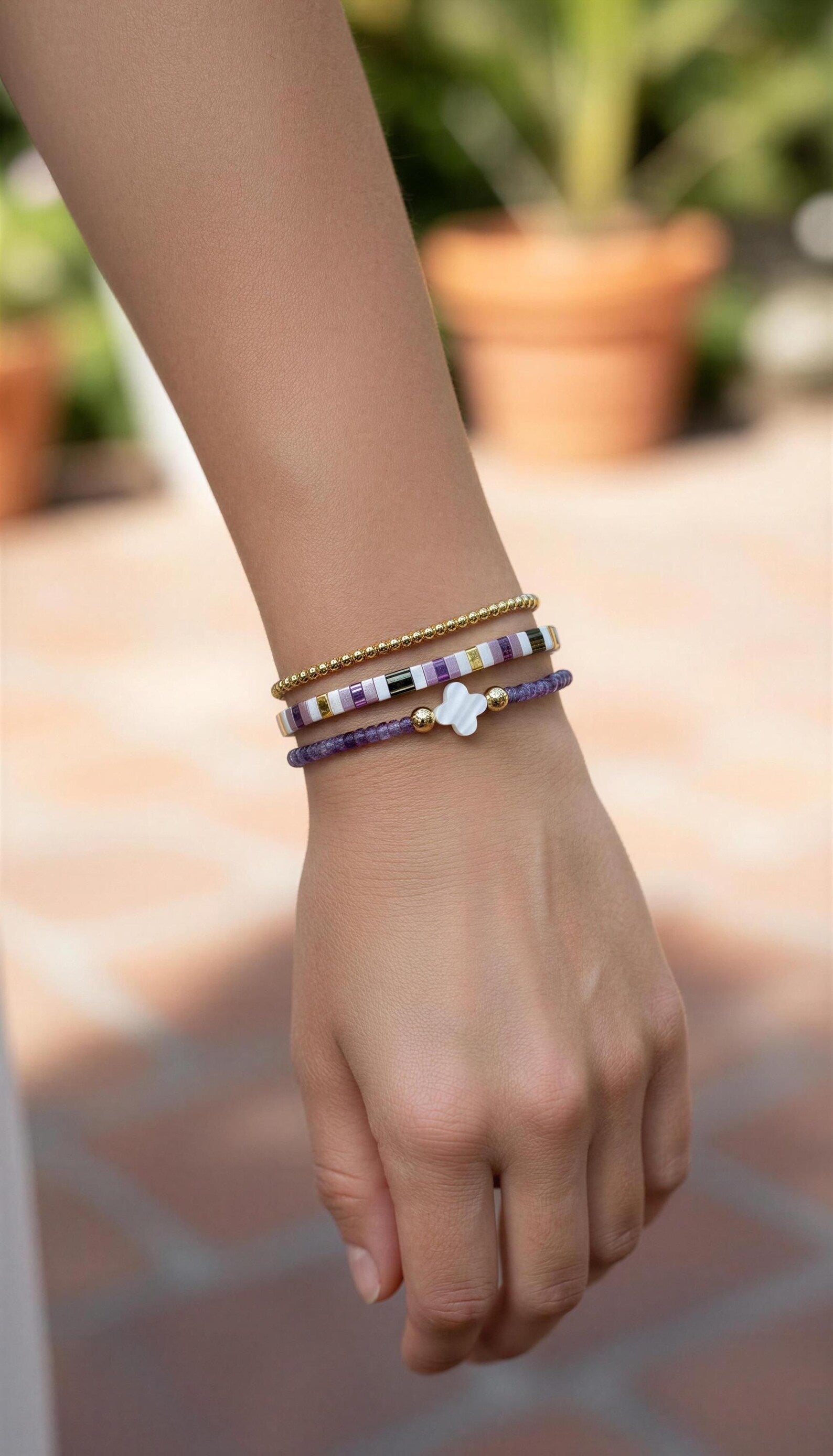 Mixed Bracelet Stack of 3 - Kinsley