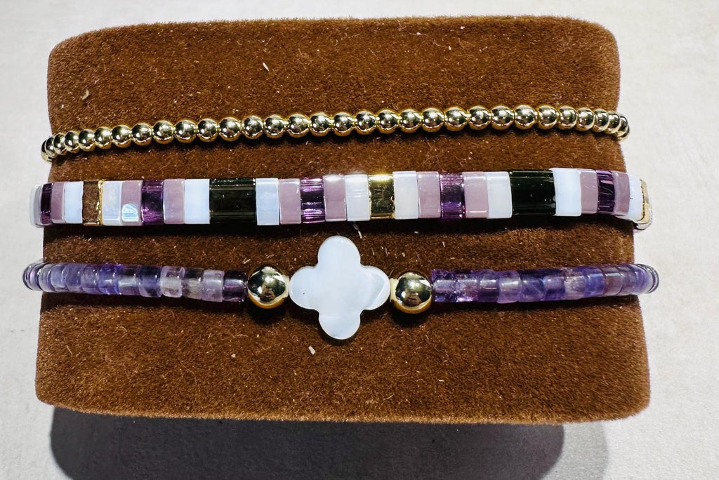 Mixed Bracelet Stack of 3 - Kinsley