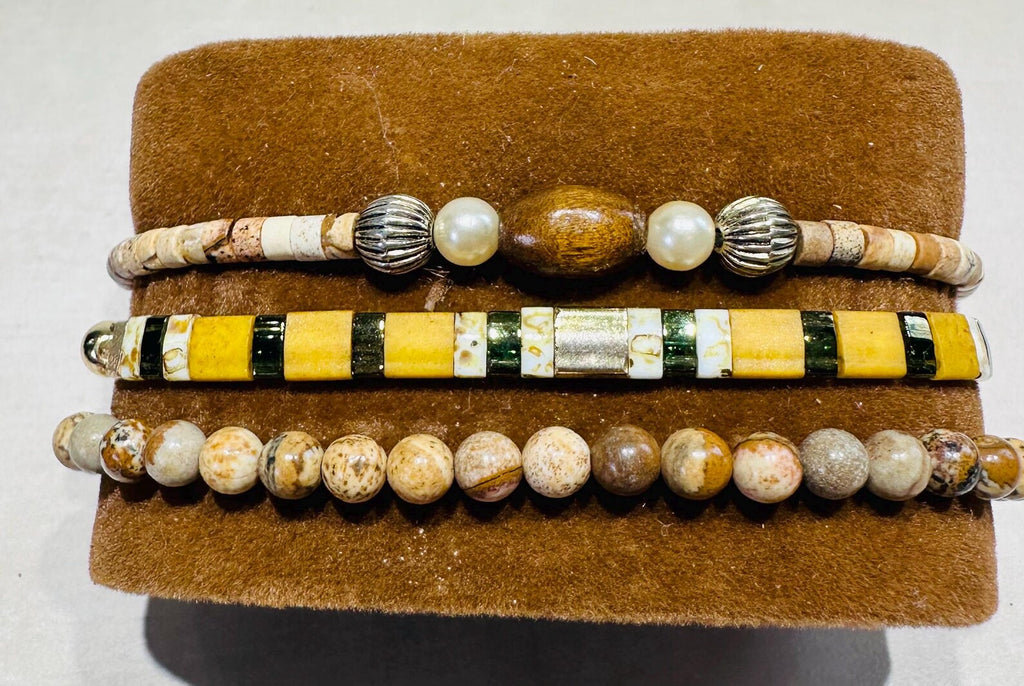 Mixed Bracelet Stack of 3 - Katrina