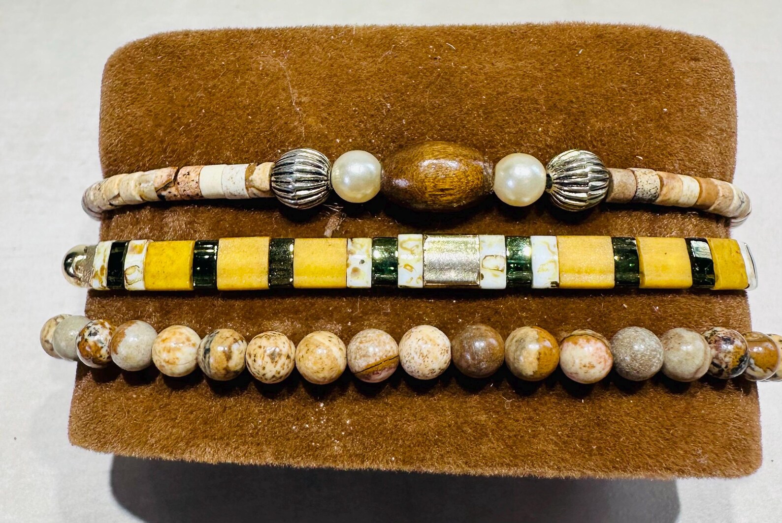 Mixed Bracelet Stack of 3 - Katrina