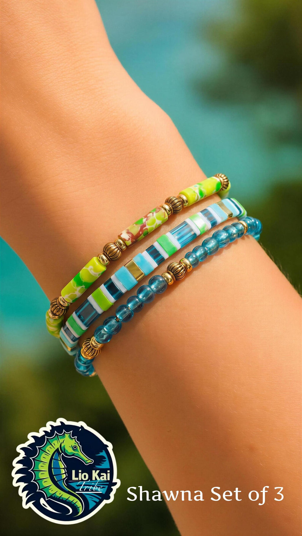 Mixed Bracelet Stack of 3 - Shawna