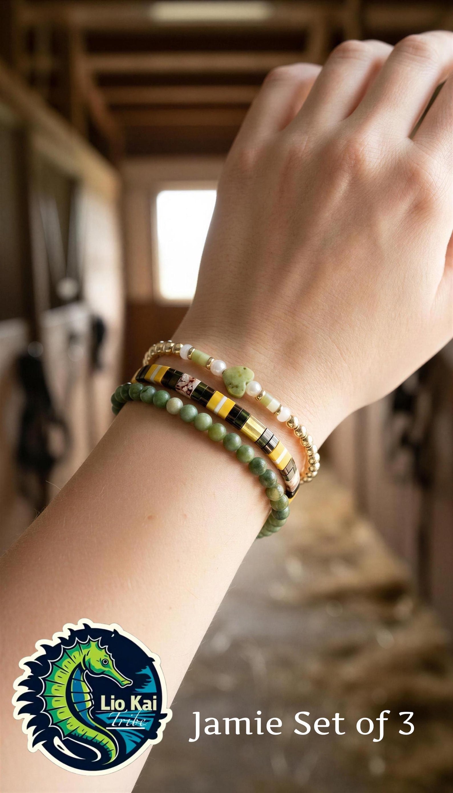 Mixed Bracelet Stack of 3 - Jamie